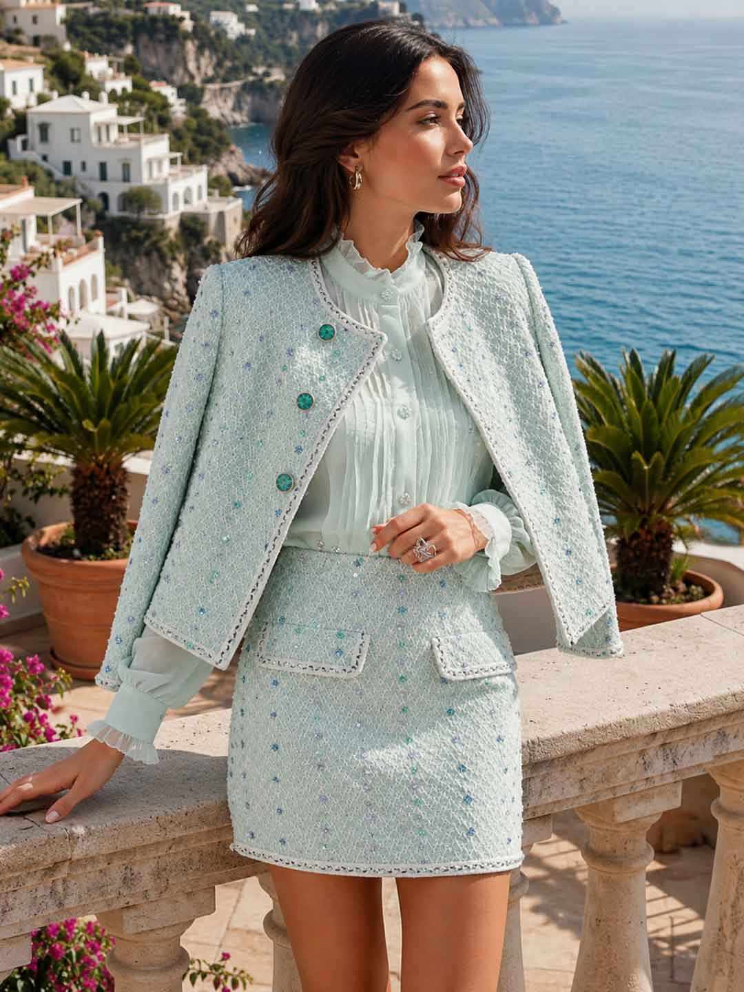 Giulietta Tweed Jacket & Skirt Set