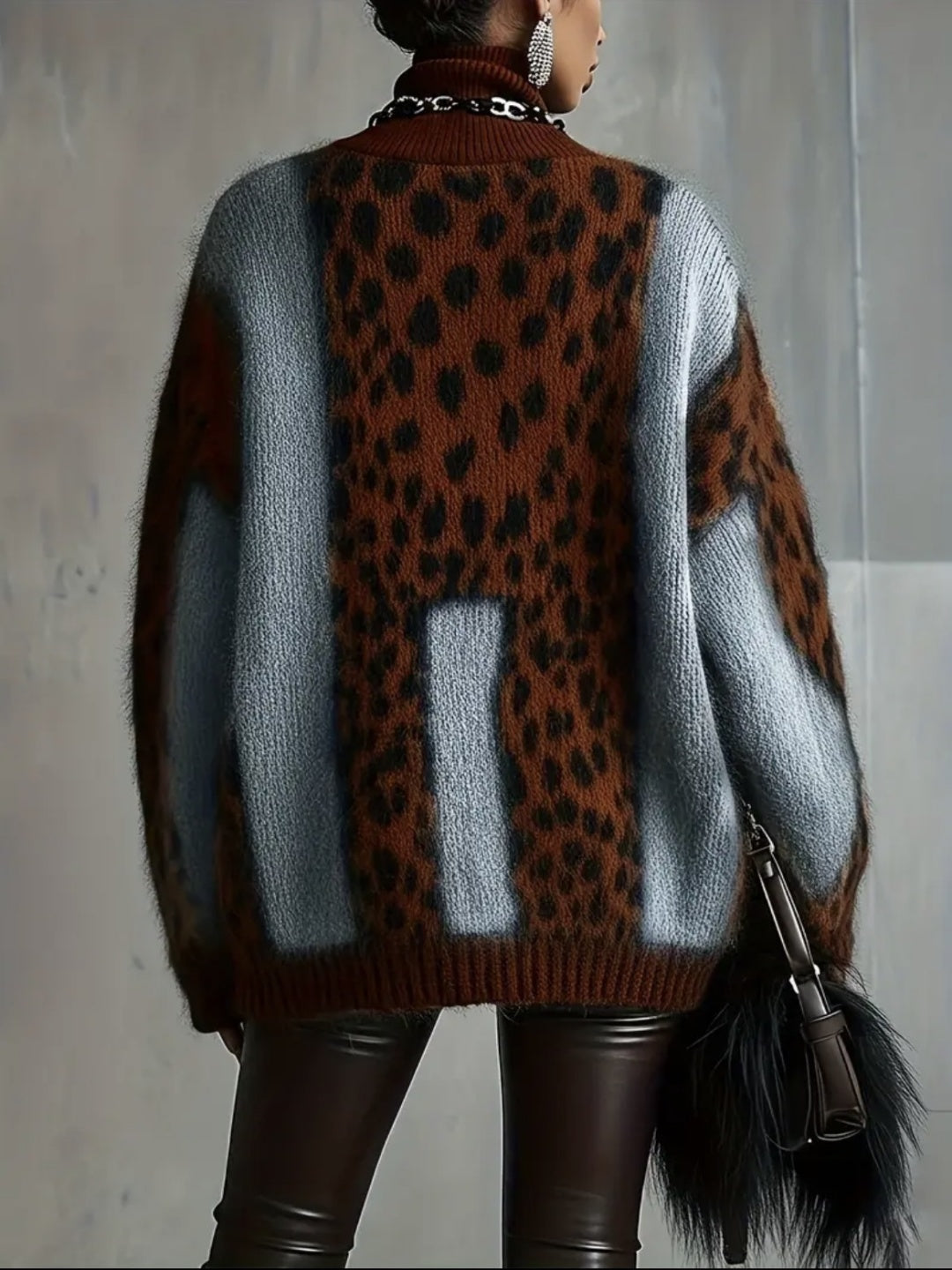 Leona Intarsia Relaxed Sweater