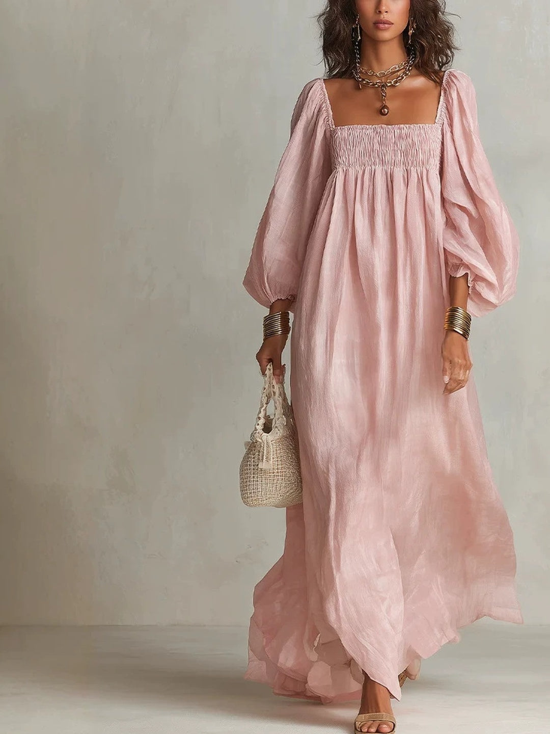 Coralina Off-Shoulder Ruched Maxi Dress