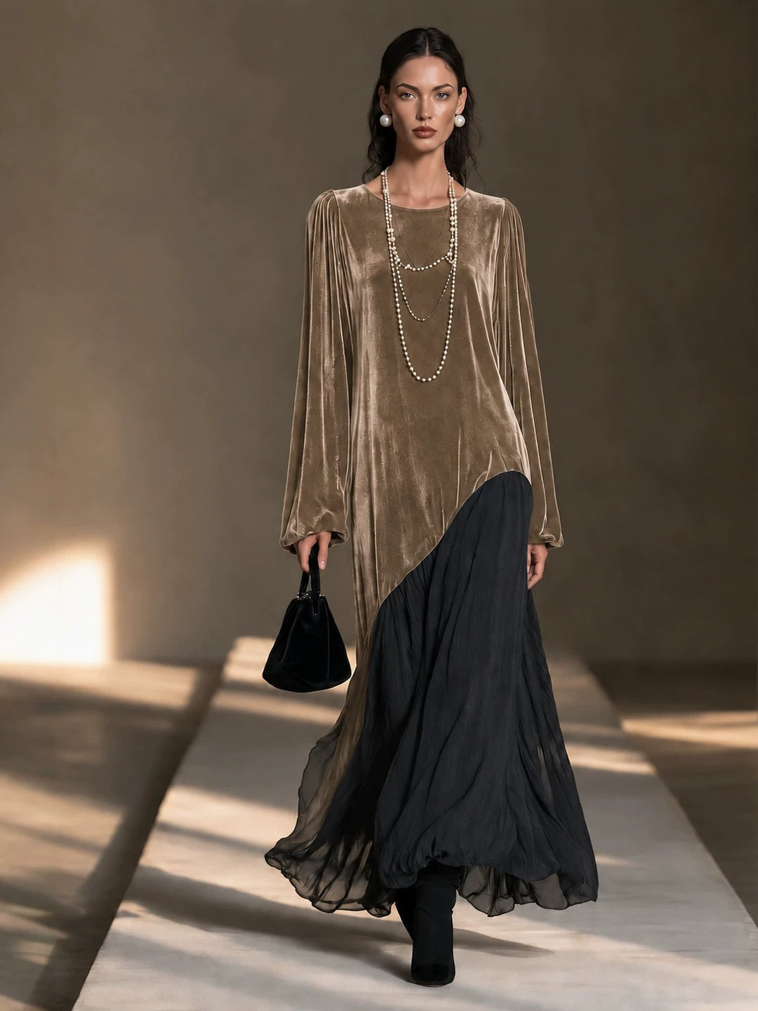 Nerina Embellished Drape Maxi Dress