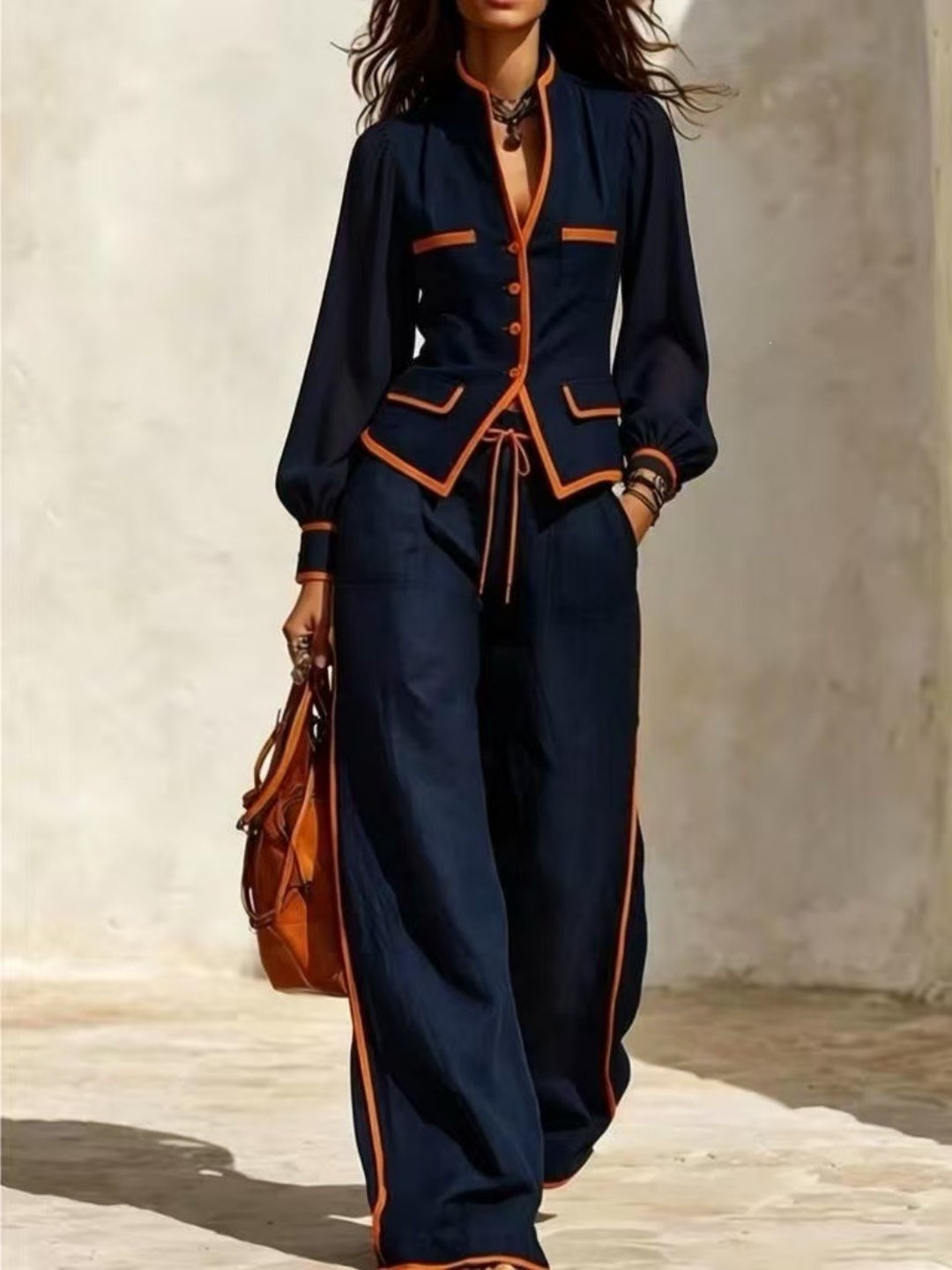 Nerissa Fuzzy Cardigan & Trouser Set
