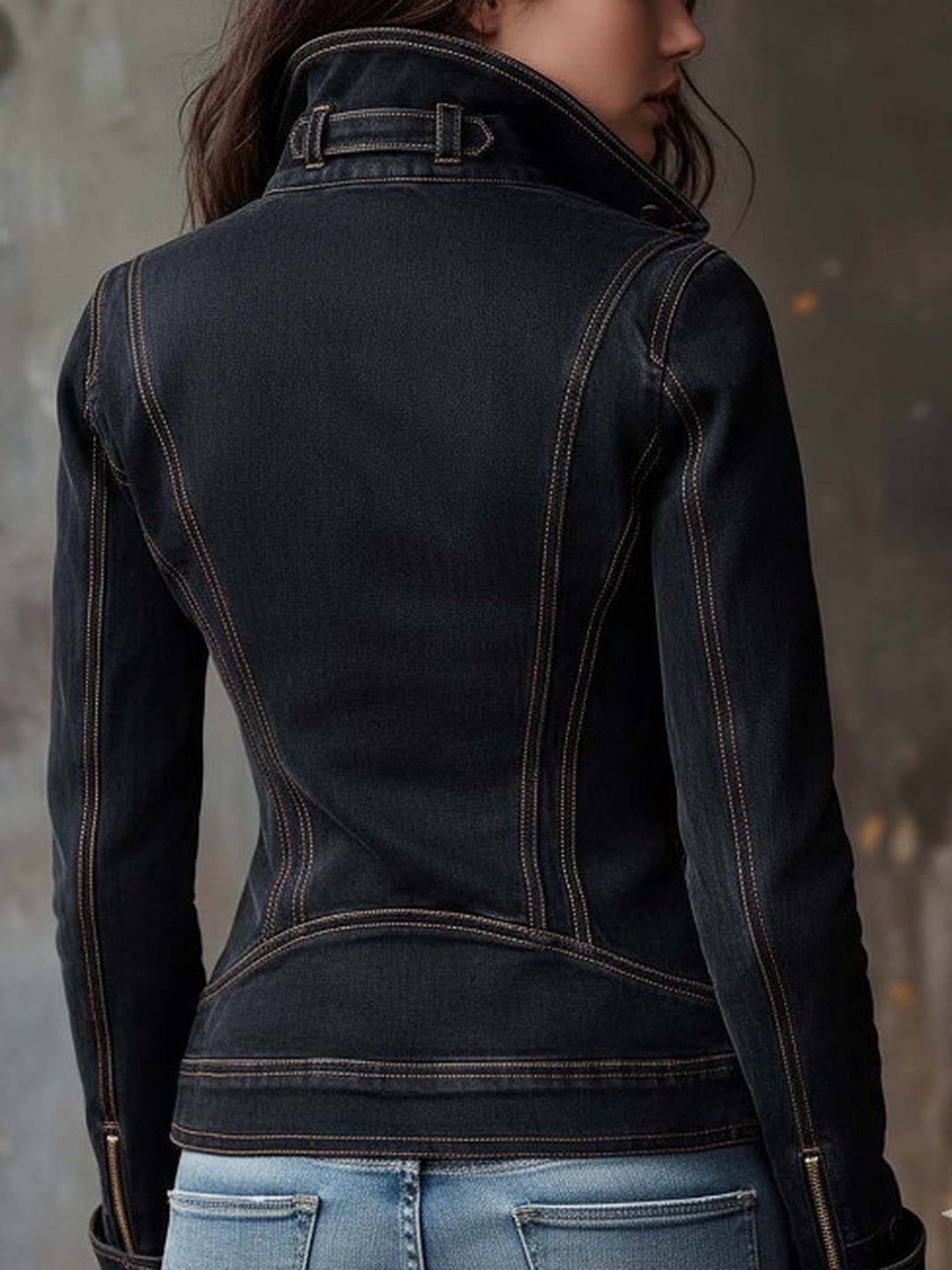 Nera Velvet Biker Jacket