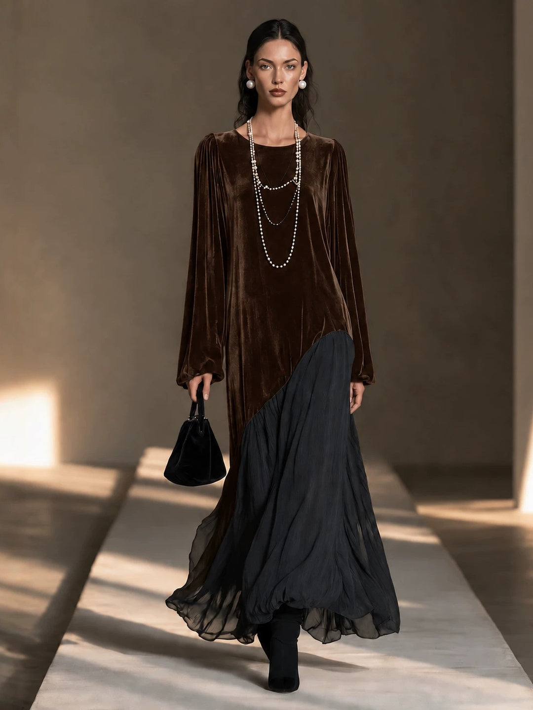 Nerina Embellished Drape Maxi Dress