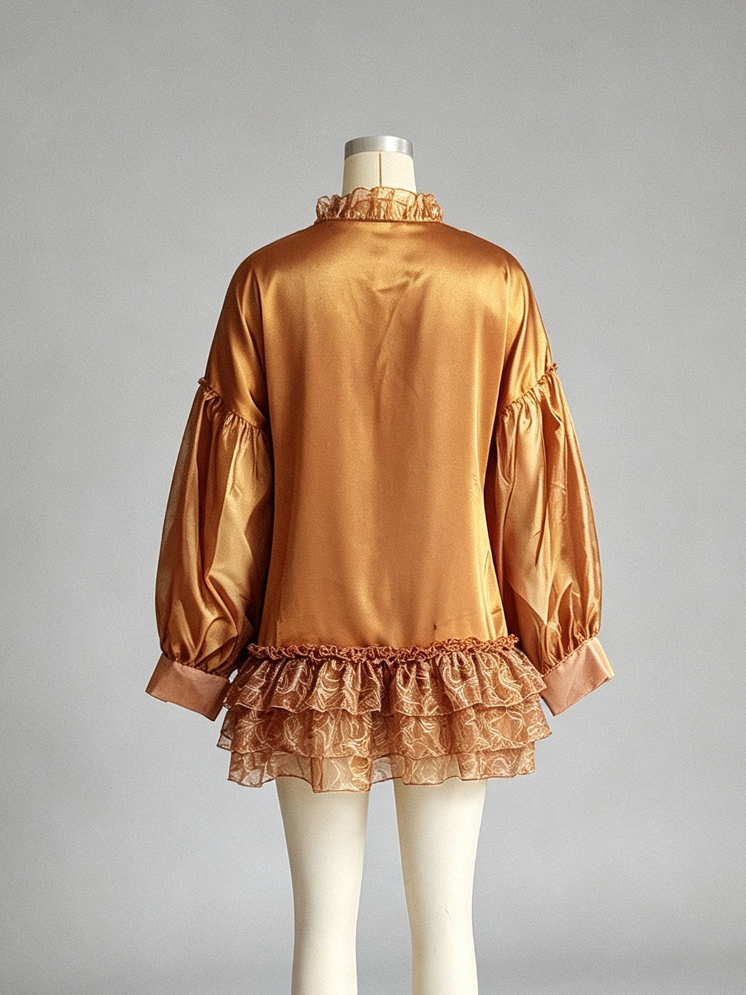 Belladonna Ruffle Satin Mini Dress