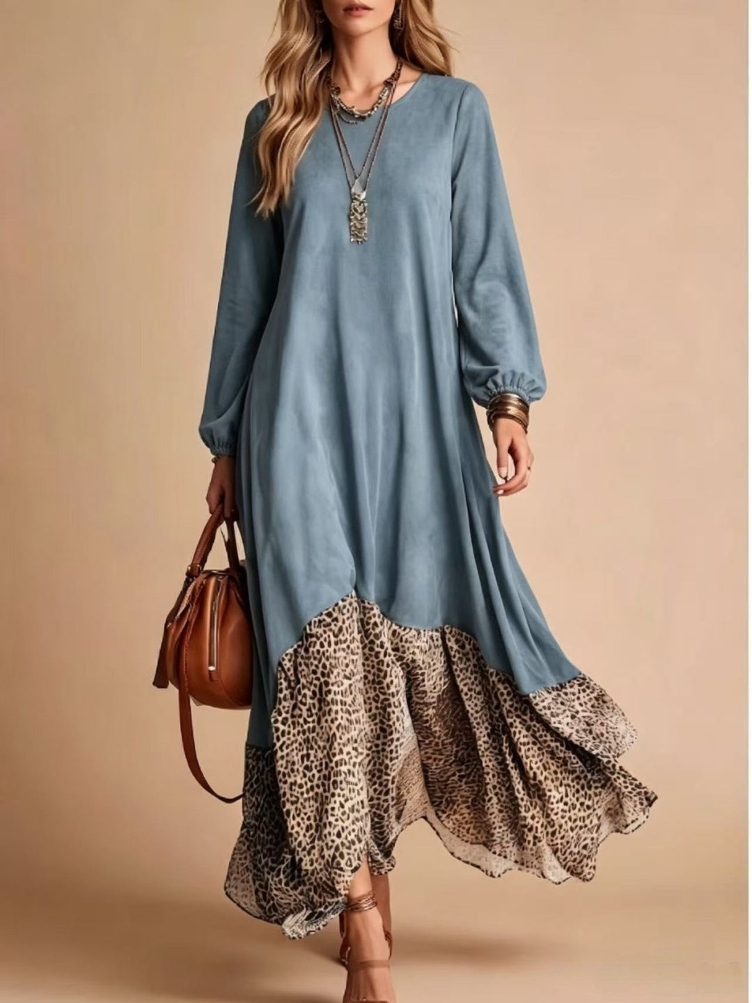 Marcella Tunic & Printed Maxi Skirt Set