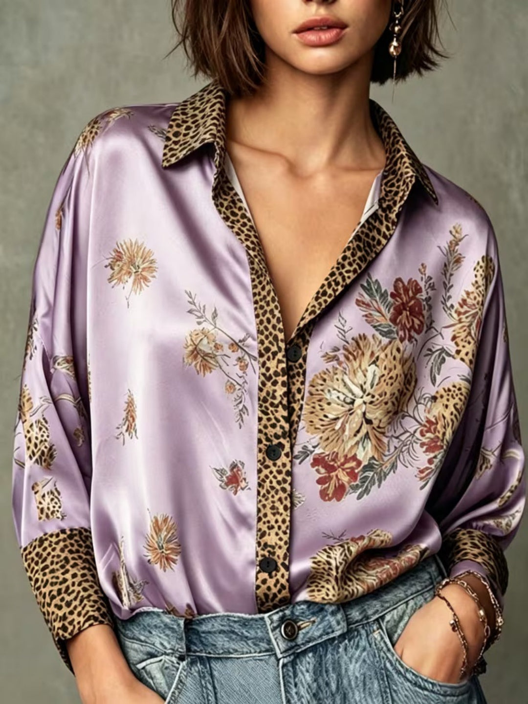 Serafina Baroque Satin Shirt