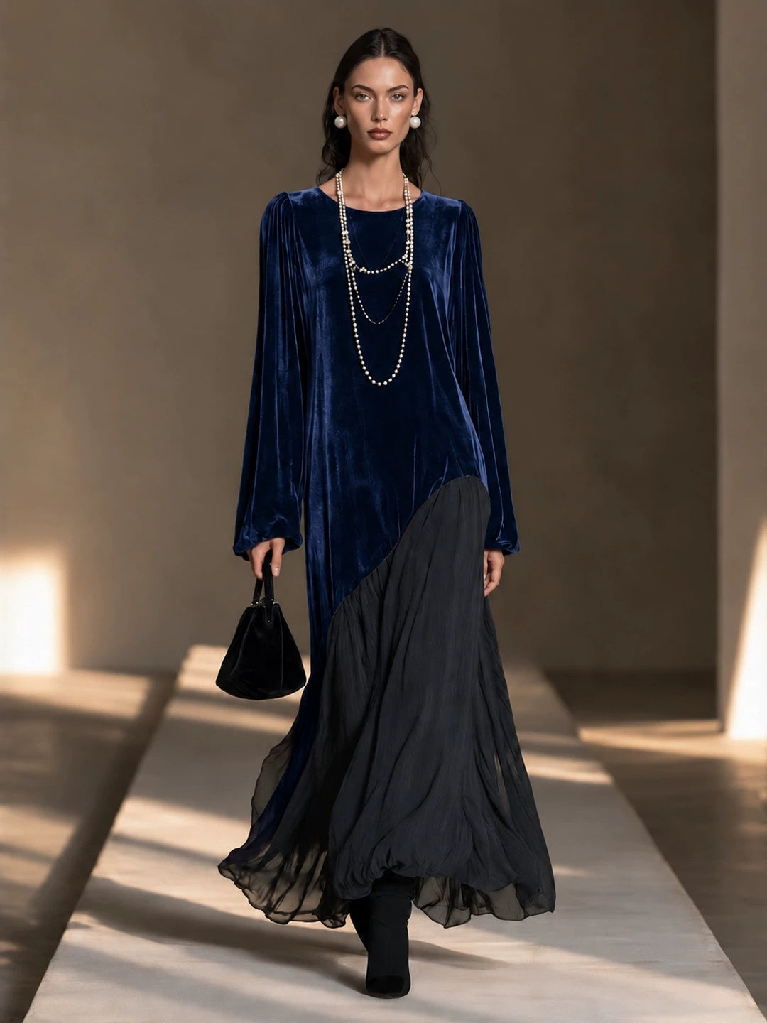 Nerina Embellished Drape Maxi Dress