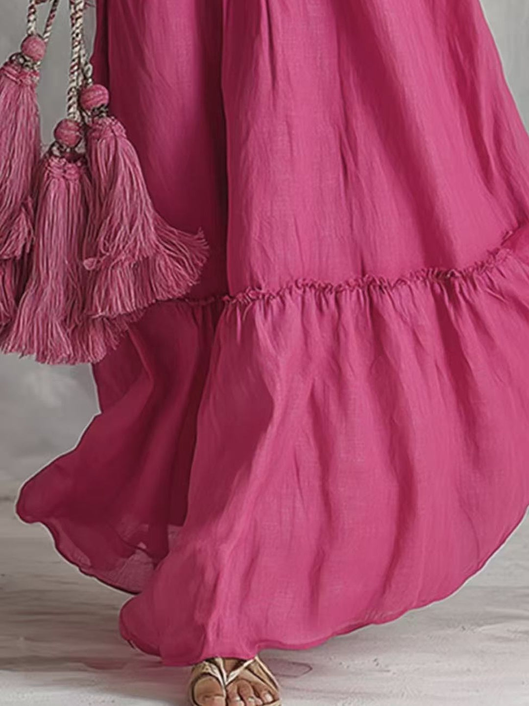 Rosella Tiered Bohemian Maxi Dress