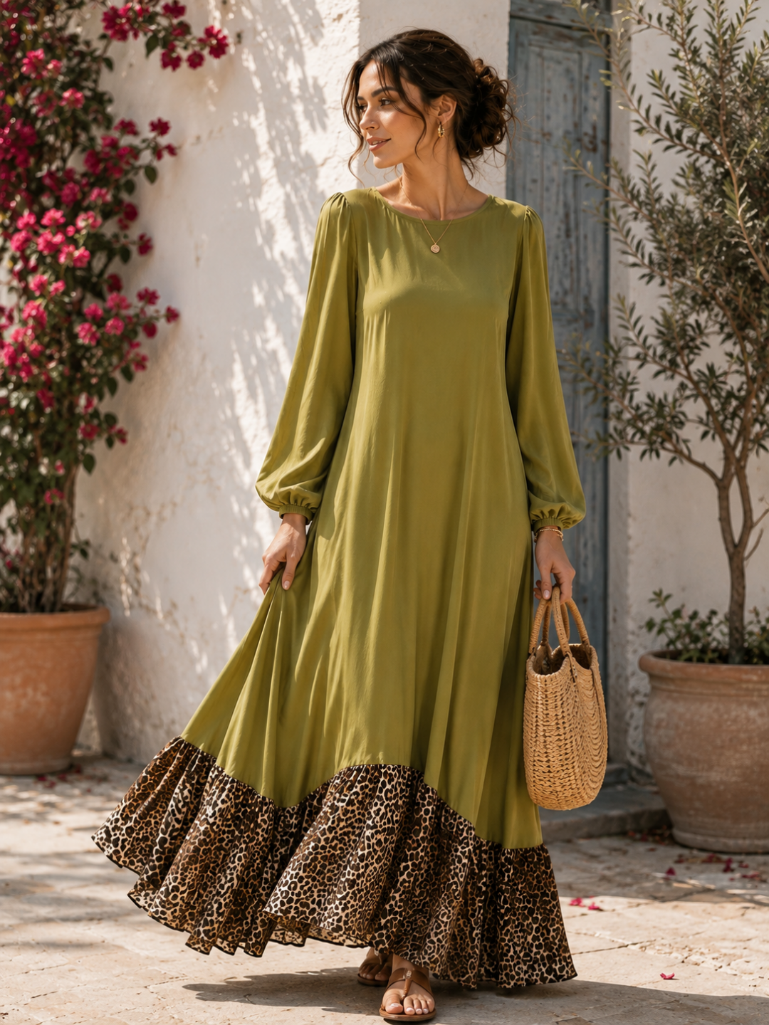 Marcella Tunic & Printed Maxi Skirt Set