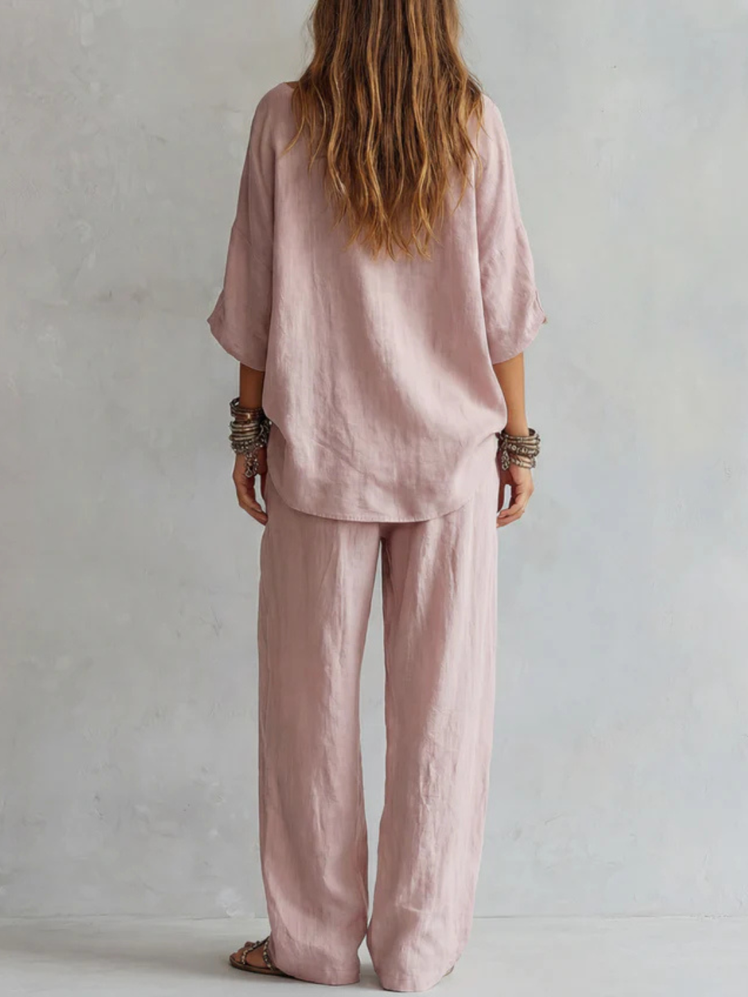 Rosa Pink Relaxed Pants Set