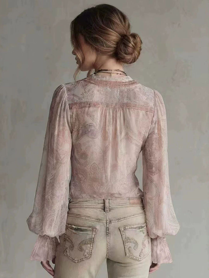 Sofia Ruffle Resort Blouse