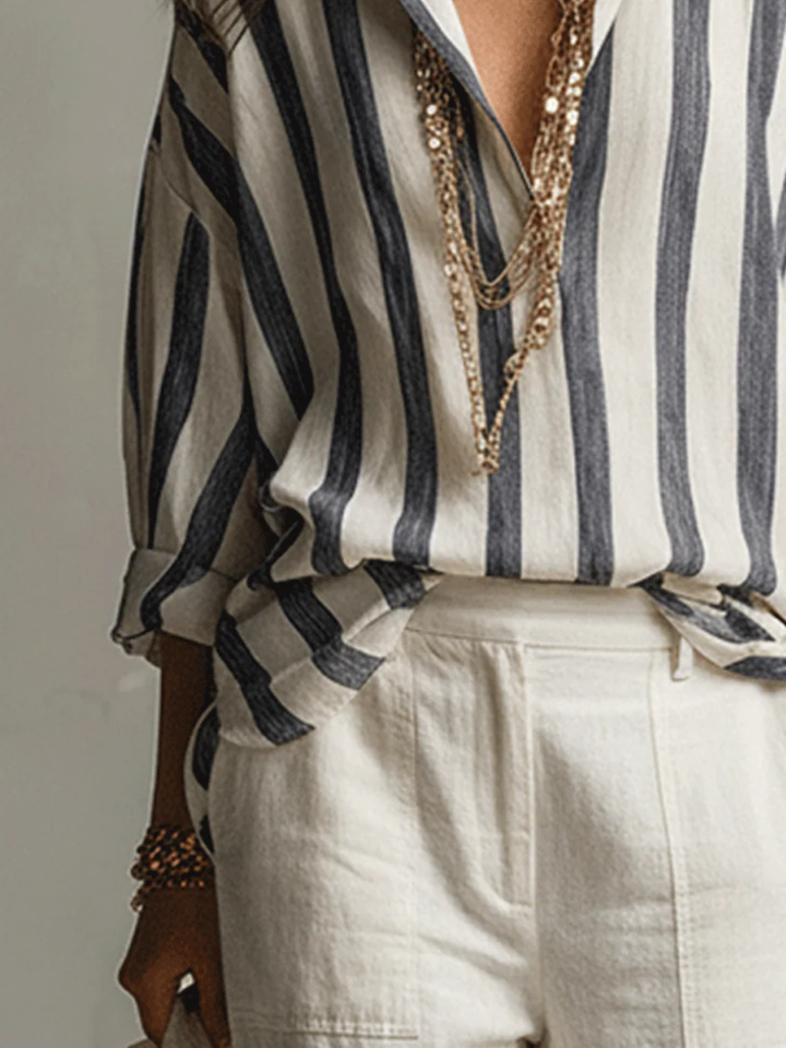 Luna Ivory Wide-Leg Pants