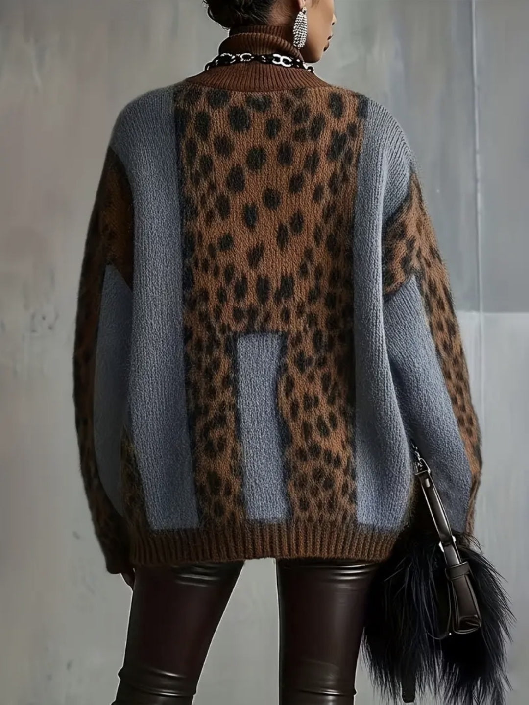 Leona Intarsia Relaxed Sweater