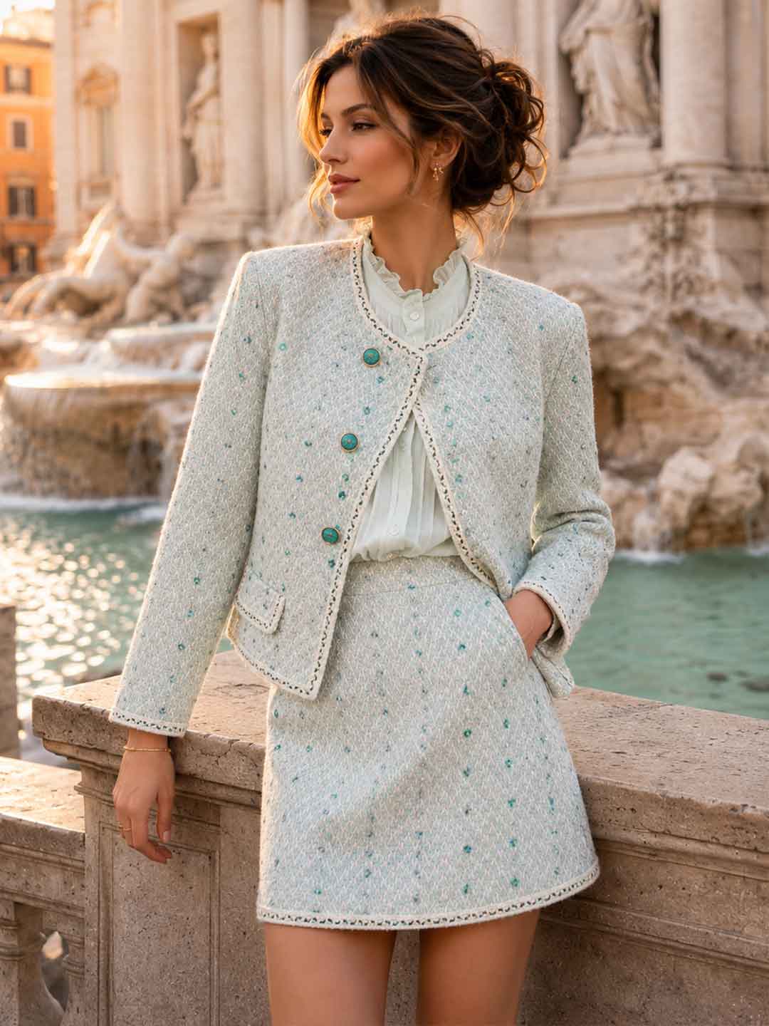Giulietta Tweed Jacket & Skirt Set