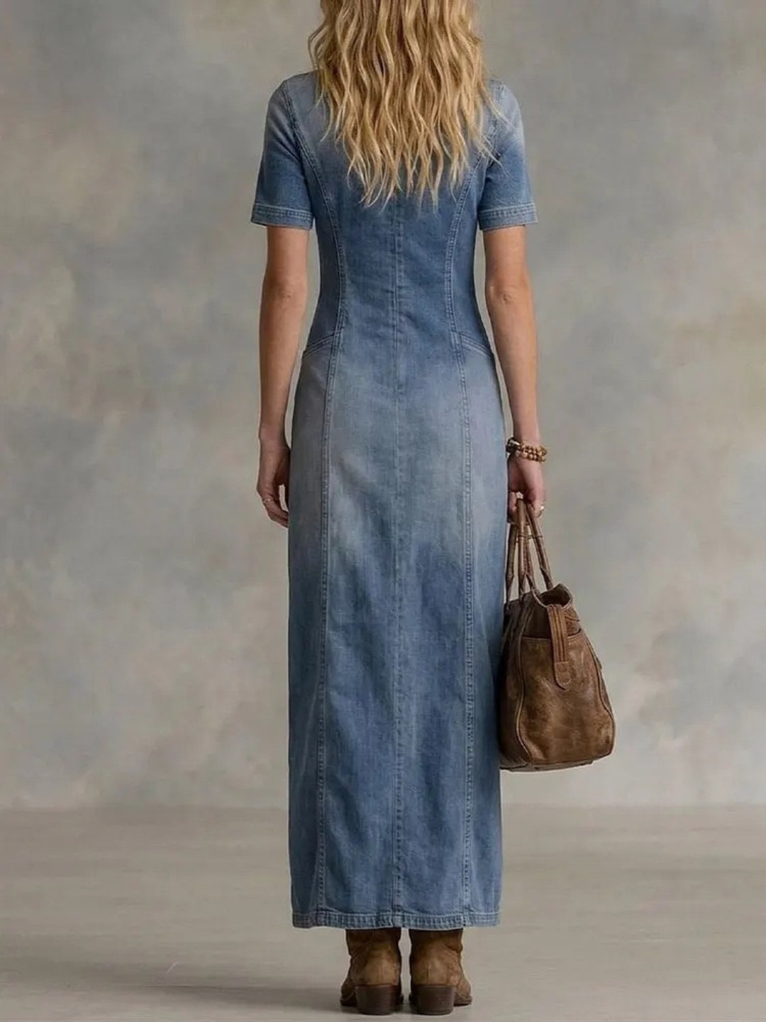 Aria Ruched Button-Front Jumpsuit