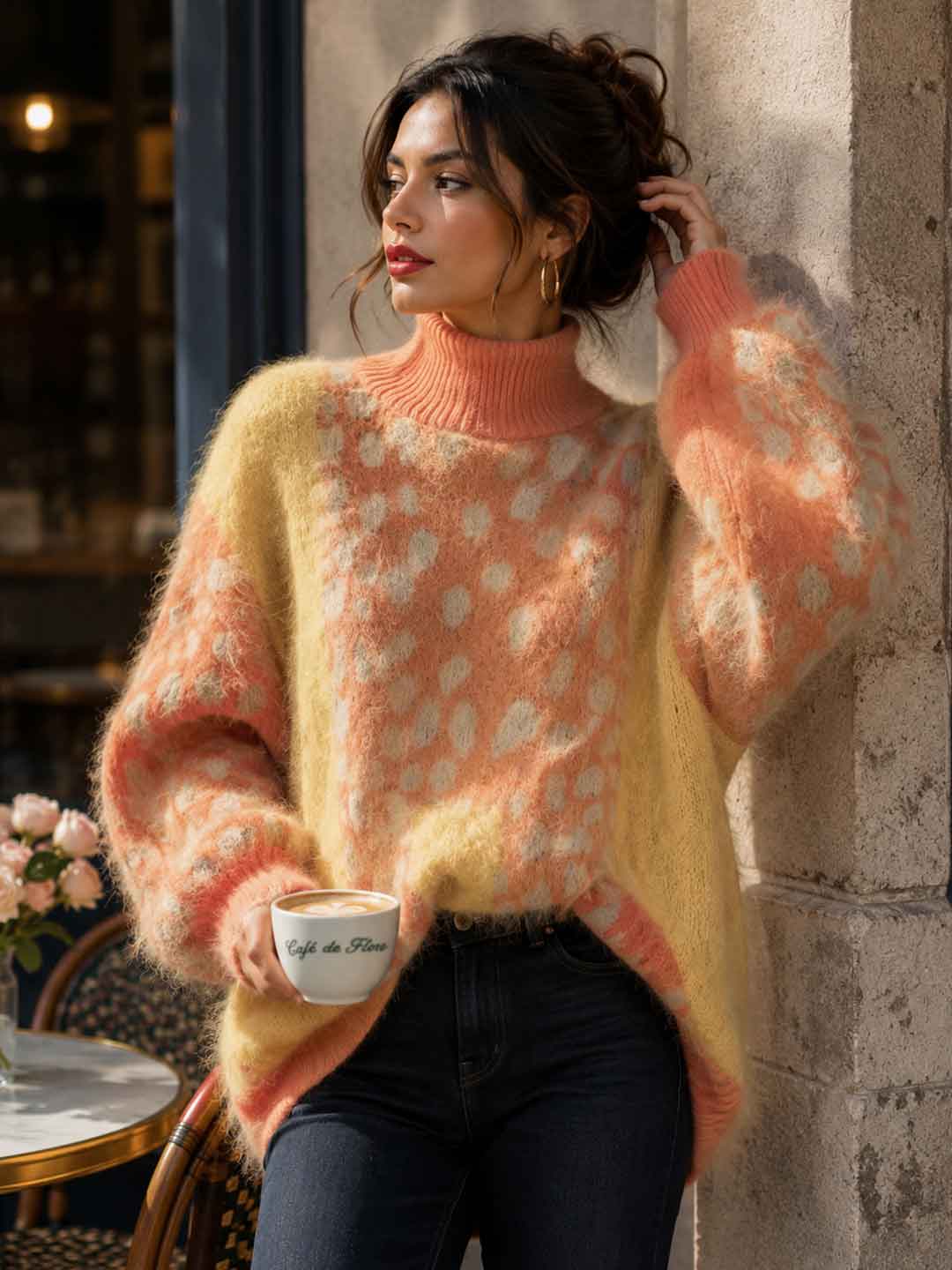 Leona Intarsia Relaxed Sweater