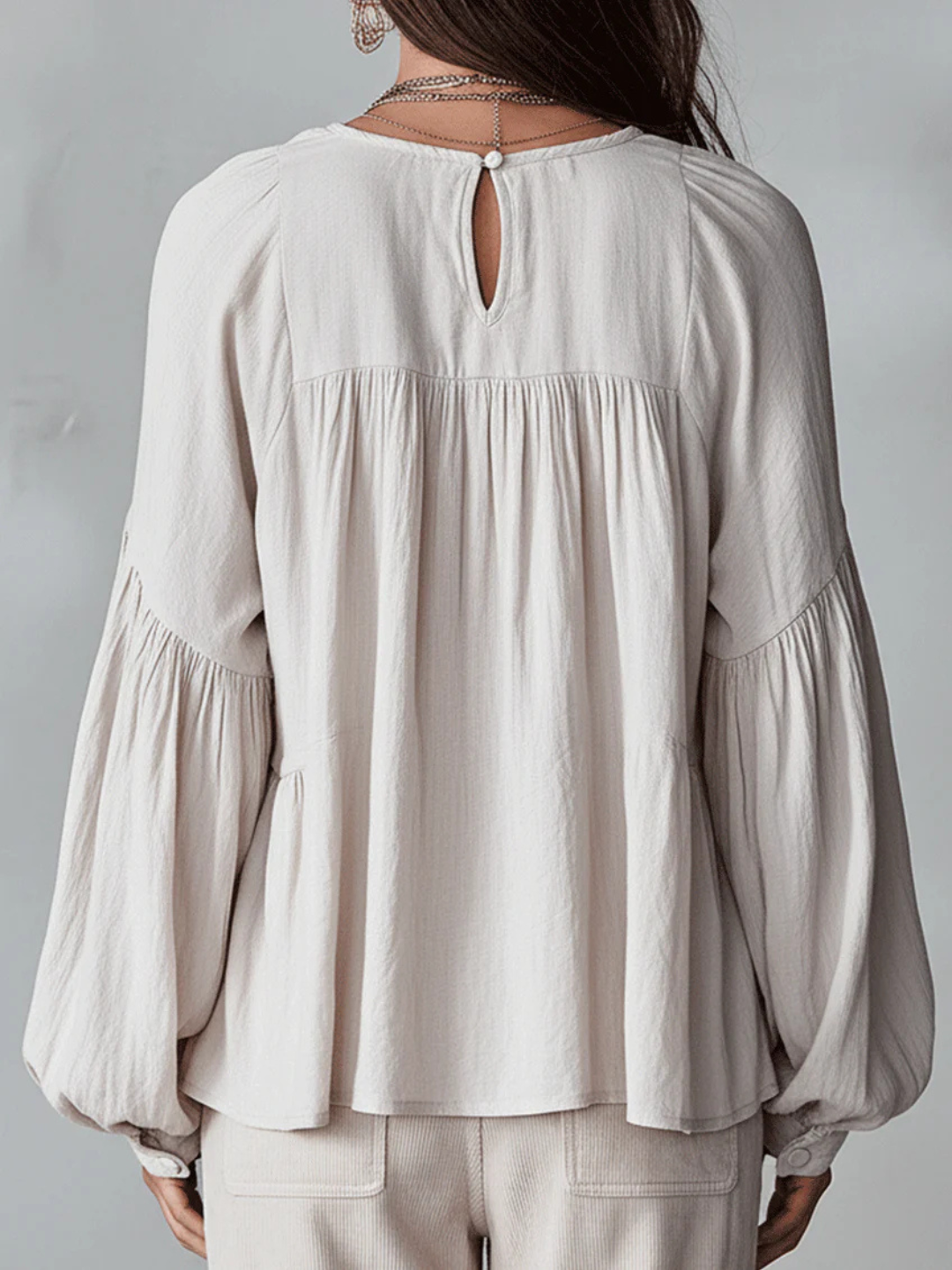 Yara White Ruffle Resort Blouse