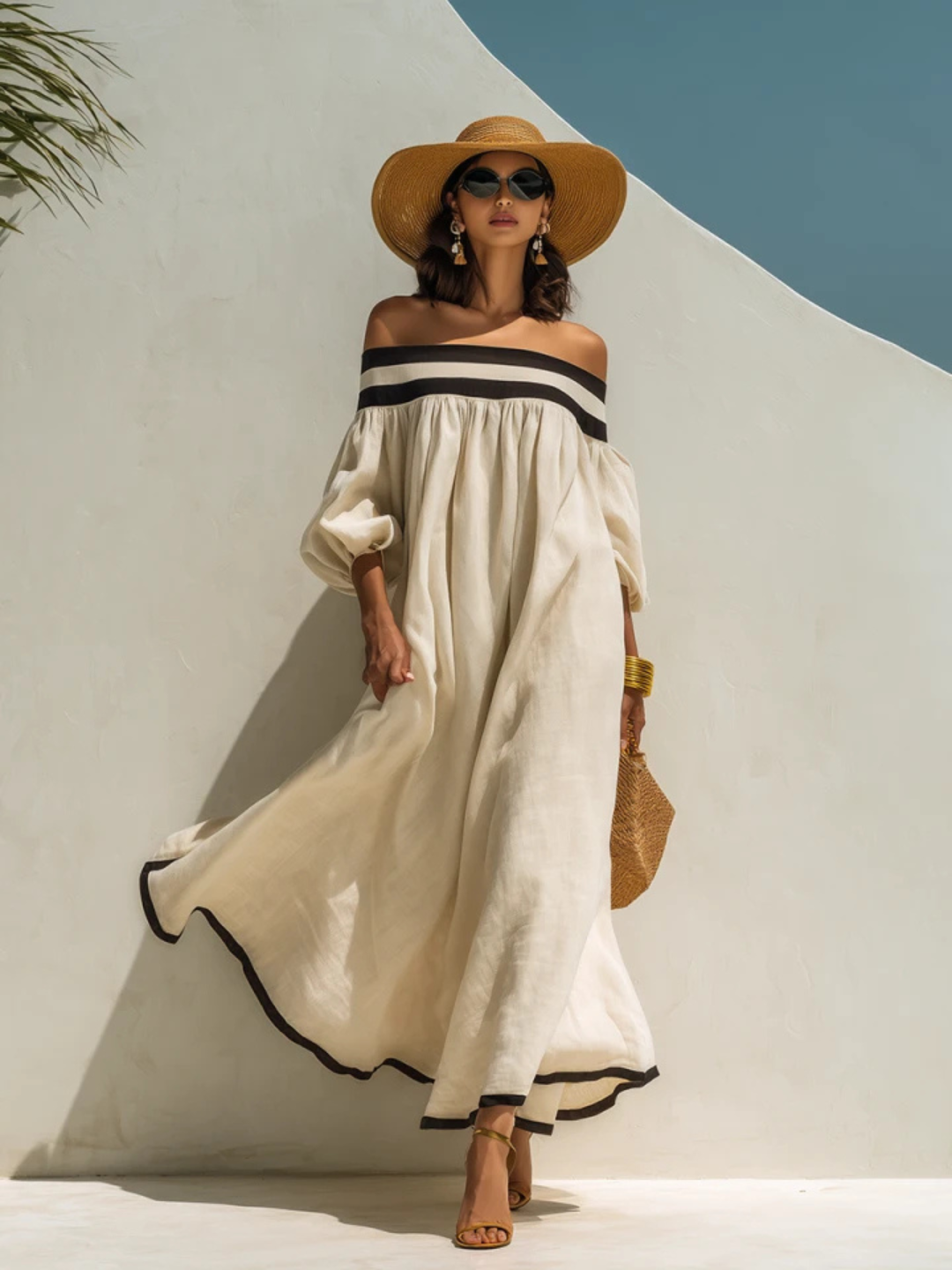 Marina Leopard Halter Maxi Dress