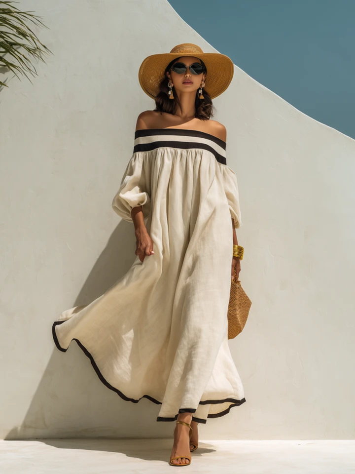 Marina Leopard Halter Maxi Dress