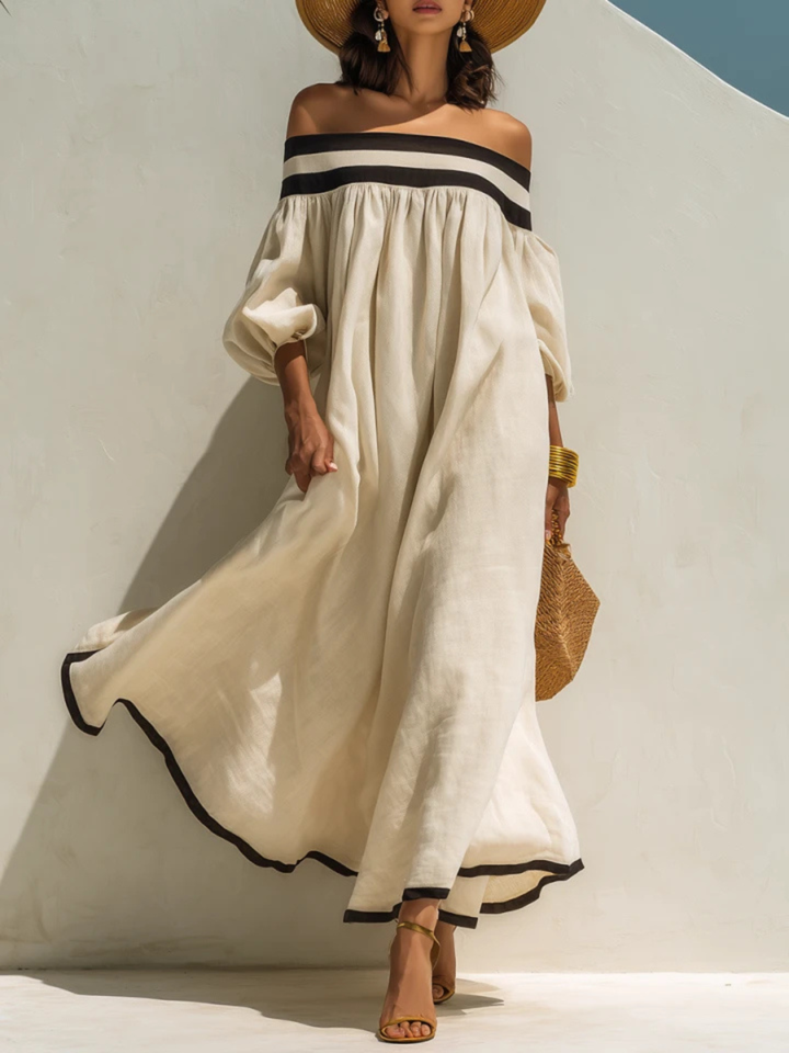 Marina Leopard Halter Maxi Dress