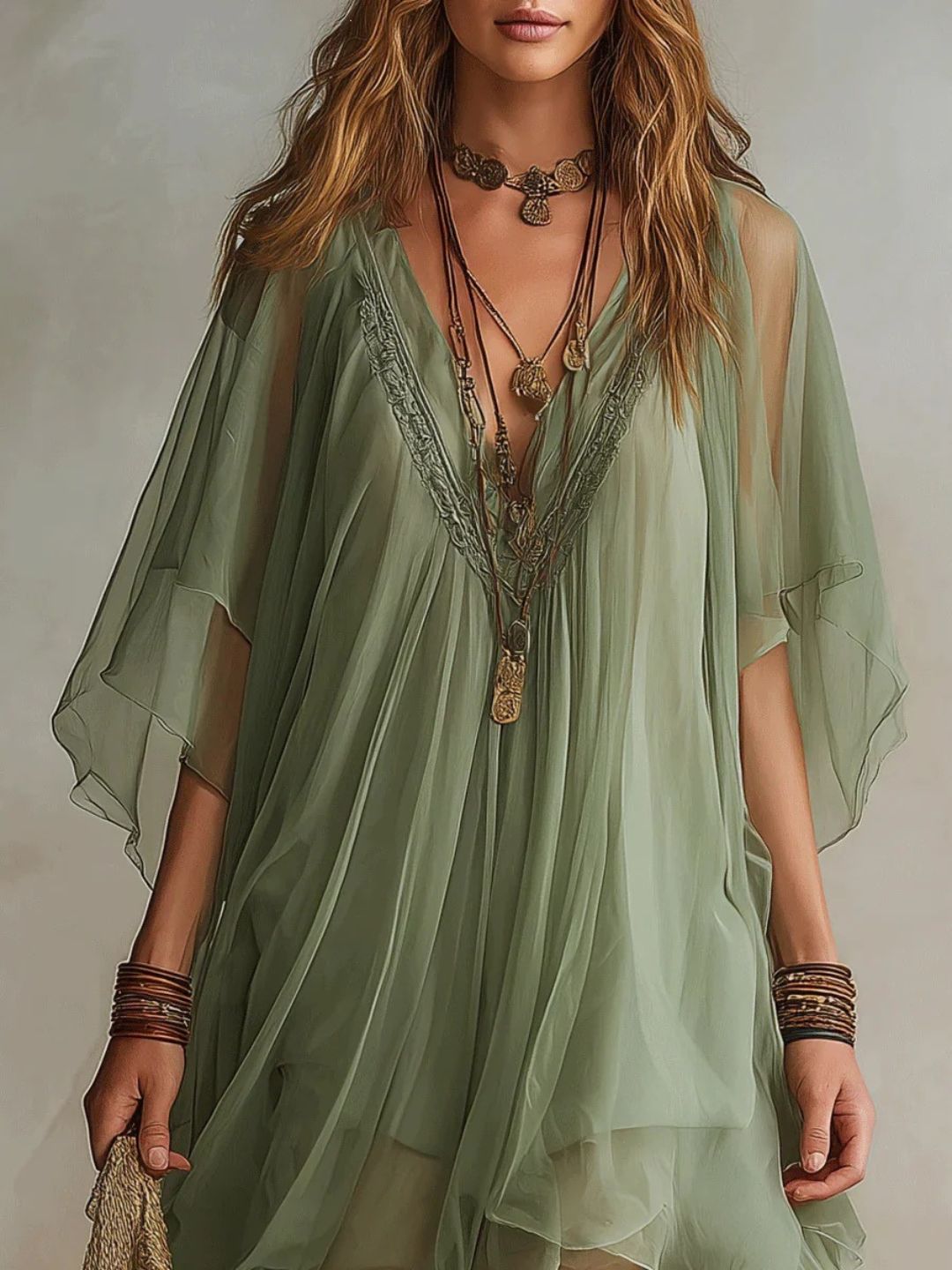 Serena White Sheer Cover-Up Dress