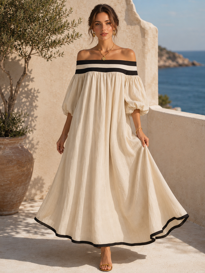 Marina Leopard Halter Maxi Dress