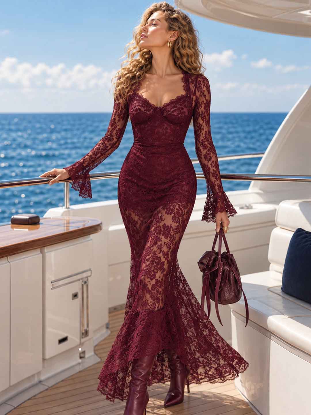 Vesper Lace Mermaid Maxi Dress