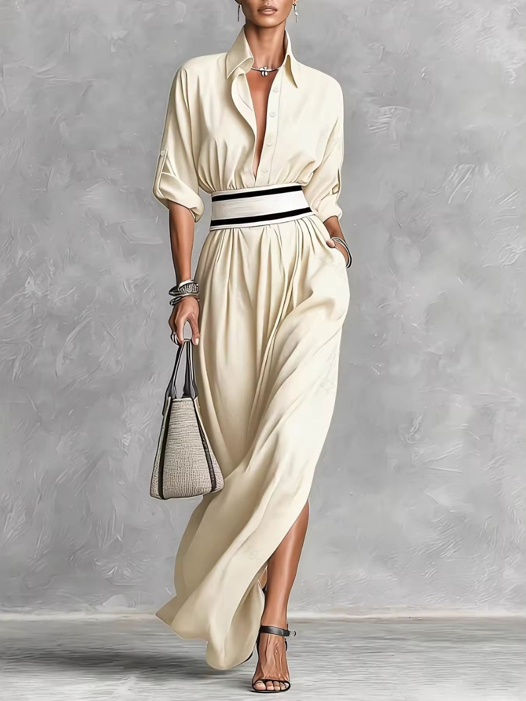 Rosalia Blush Belted Utility Jumpsuit