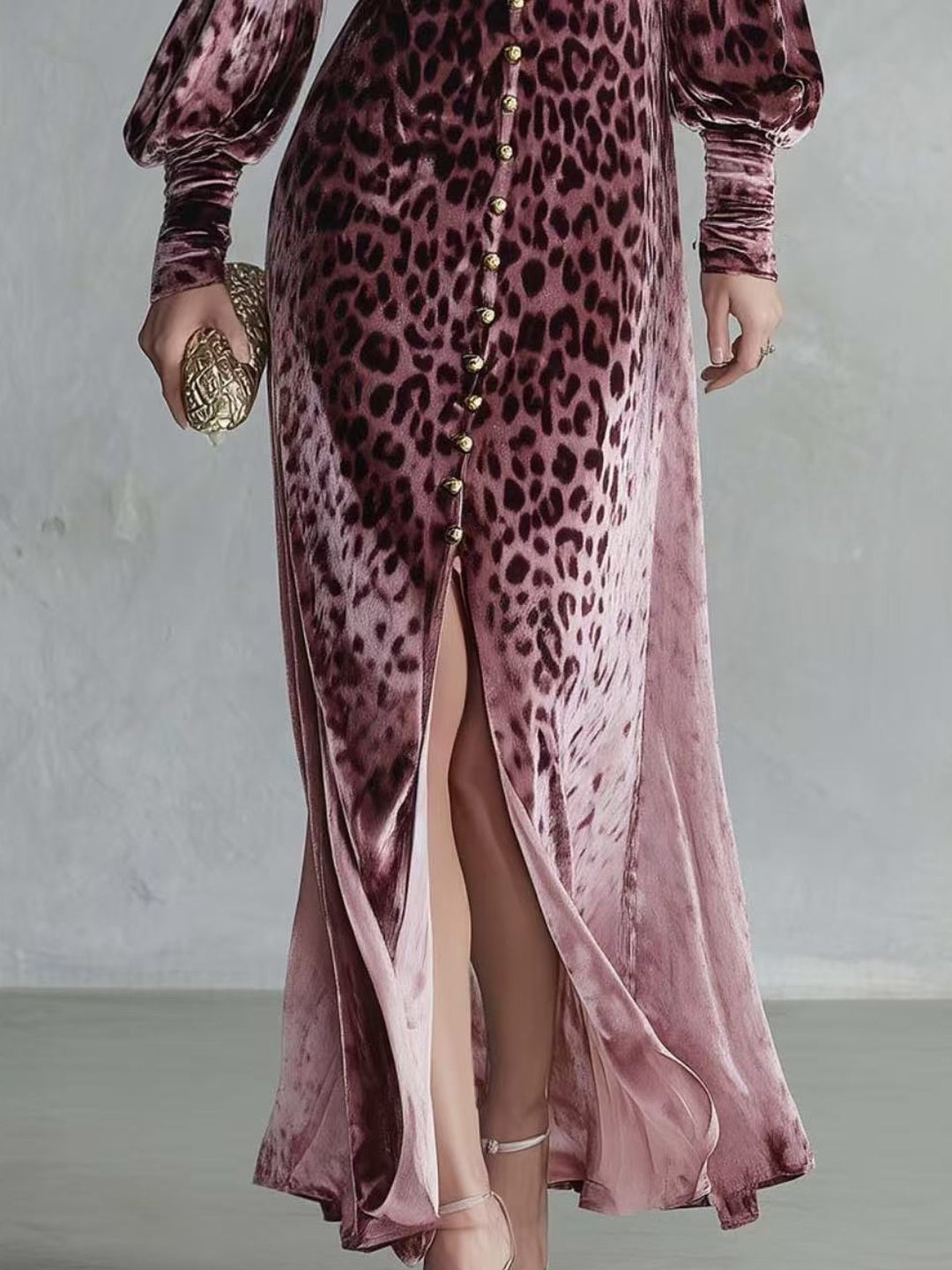 Leona Leopard-Print Maxi Dress
