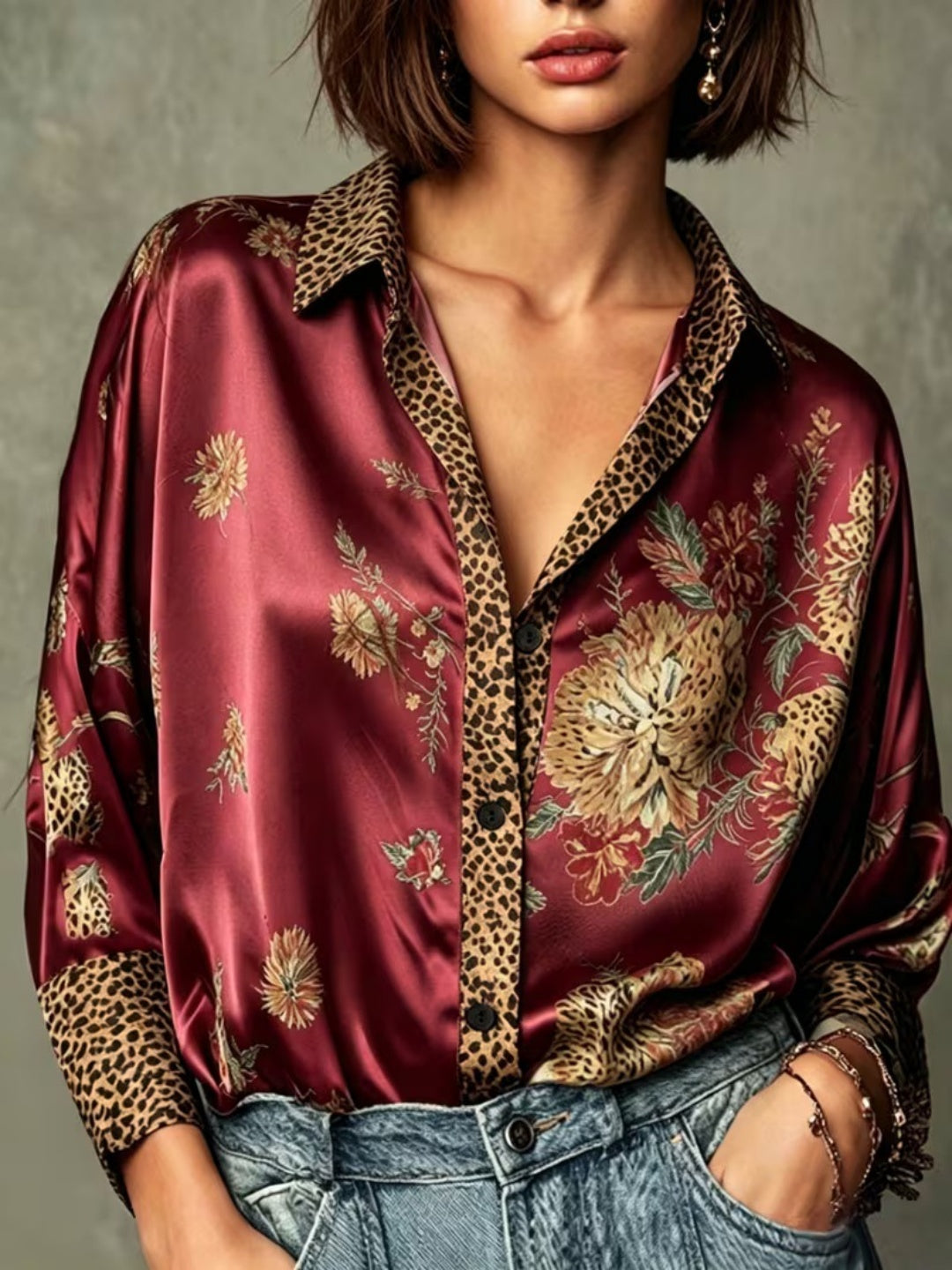 Serafina Baroque Satin Shirt