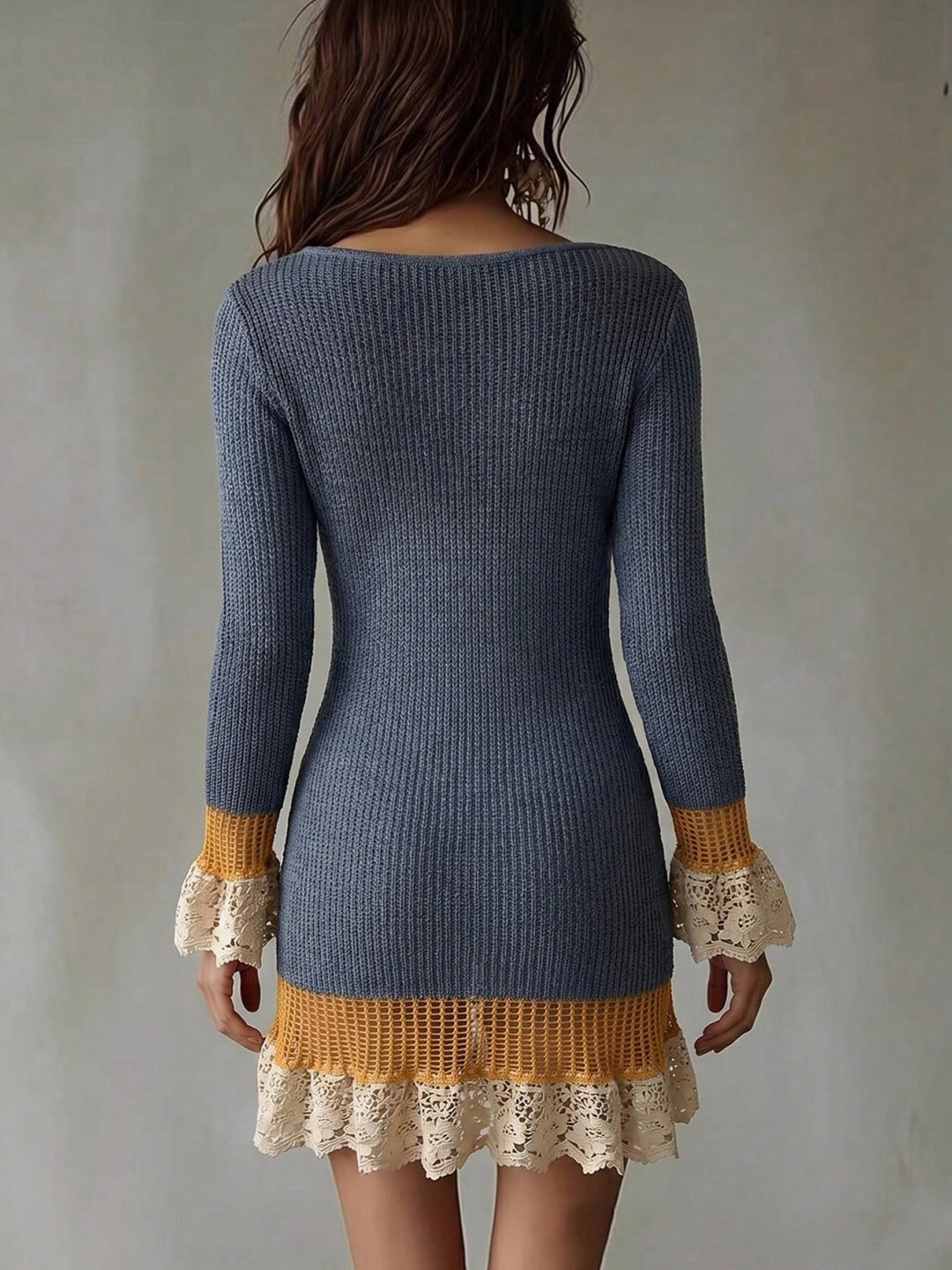 Sienna Ombré Fringe Mini Dress