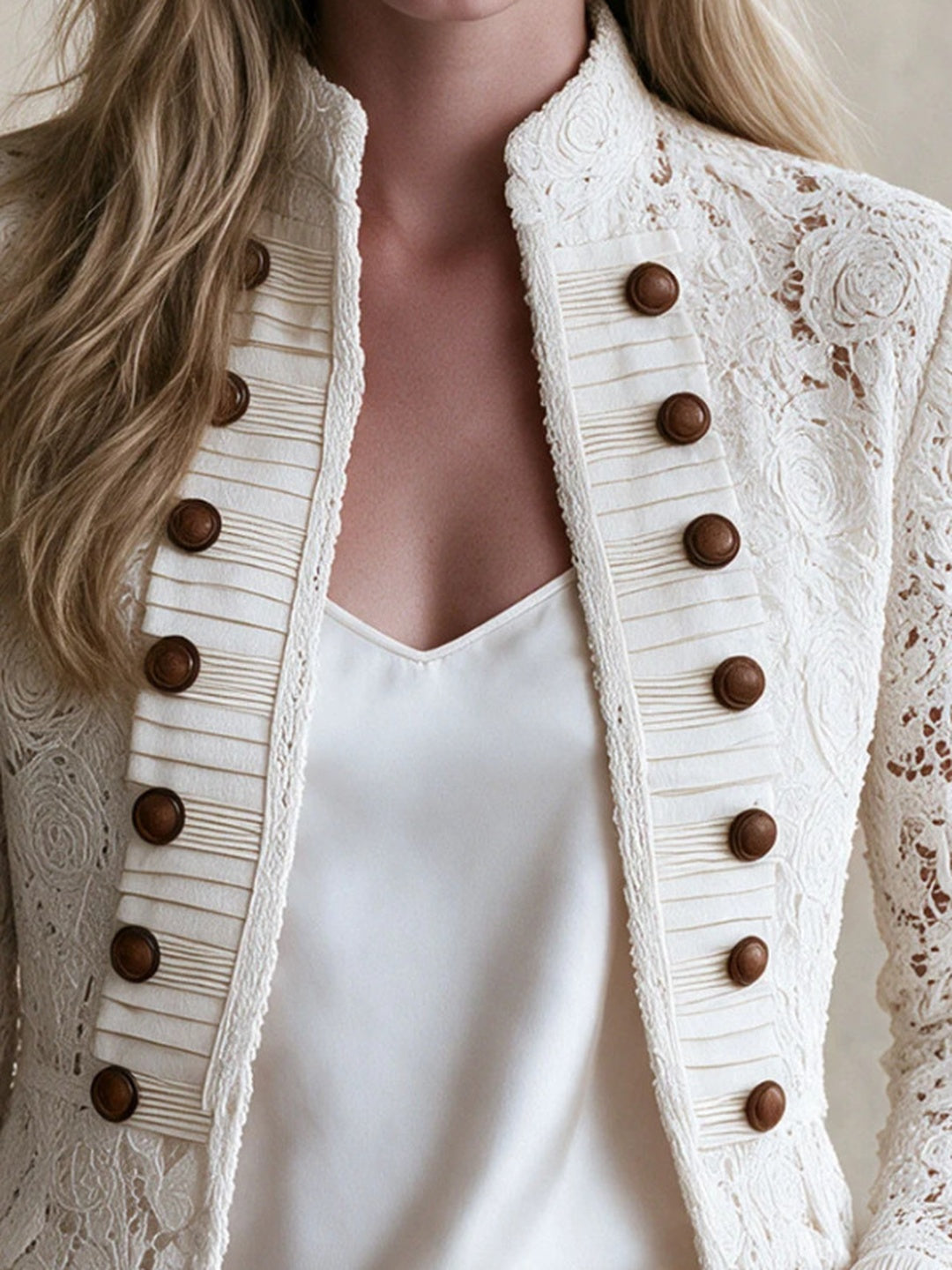 Ornella Broderie Military Jacket