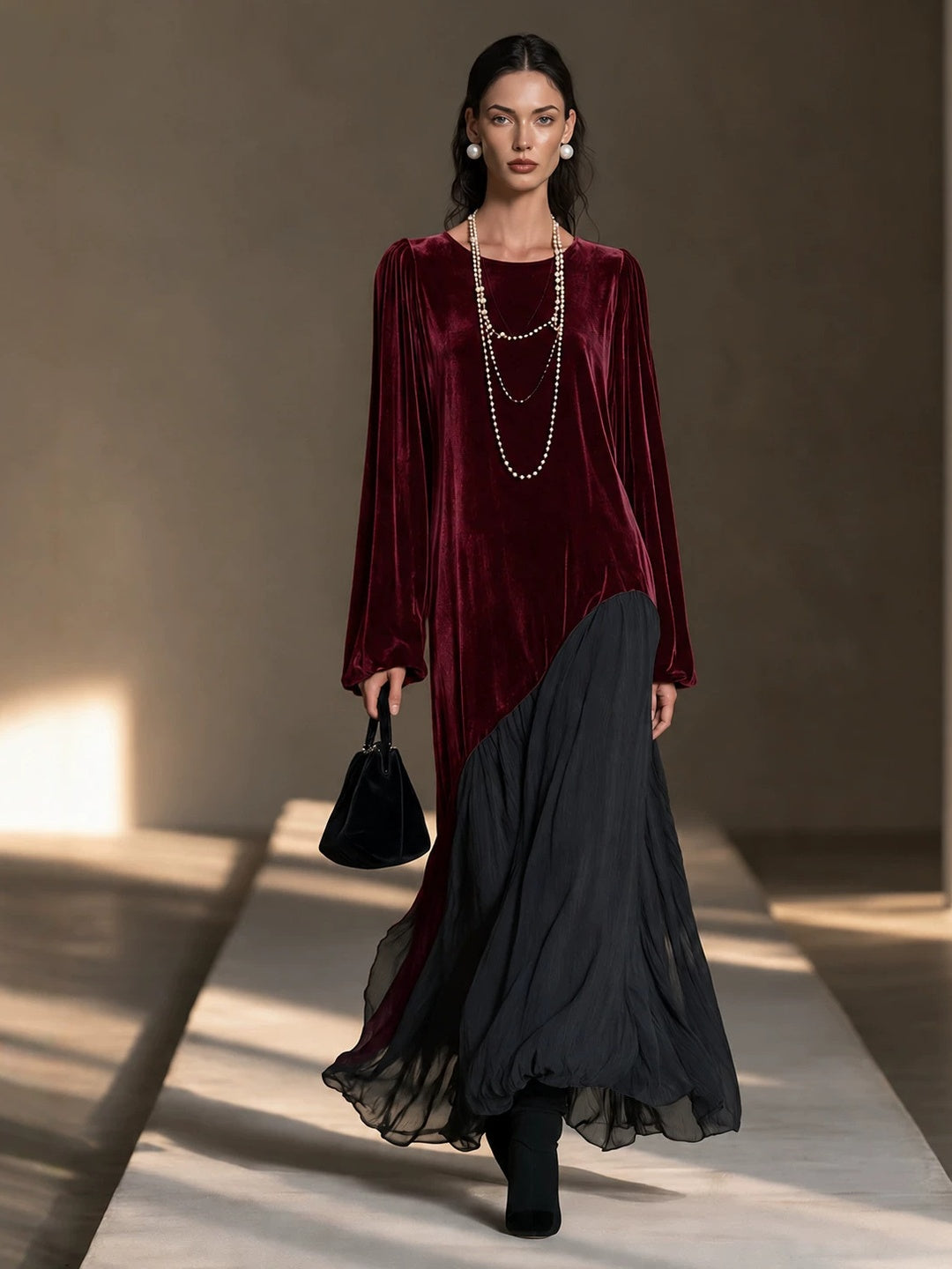 Nerina Embellished Drape Maxi Dress