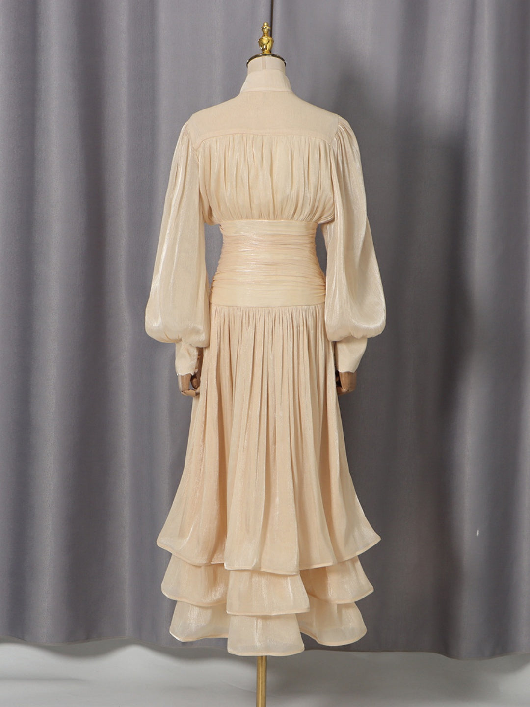 Terra Embroidered Tiered Maxi Dress - White