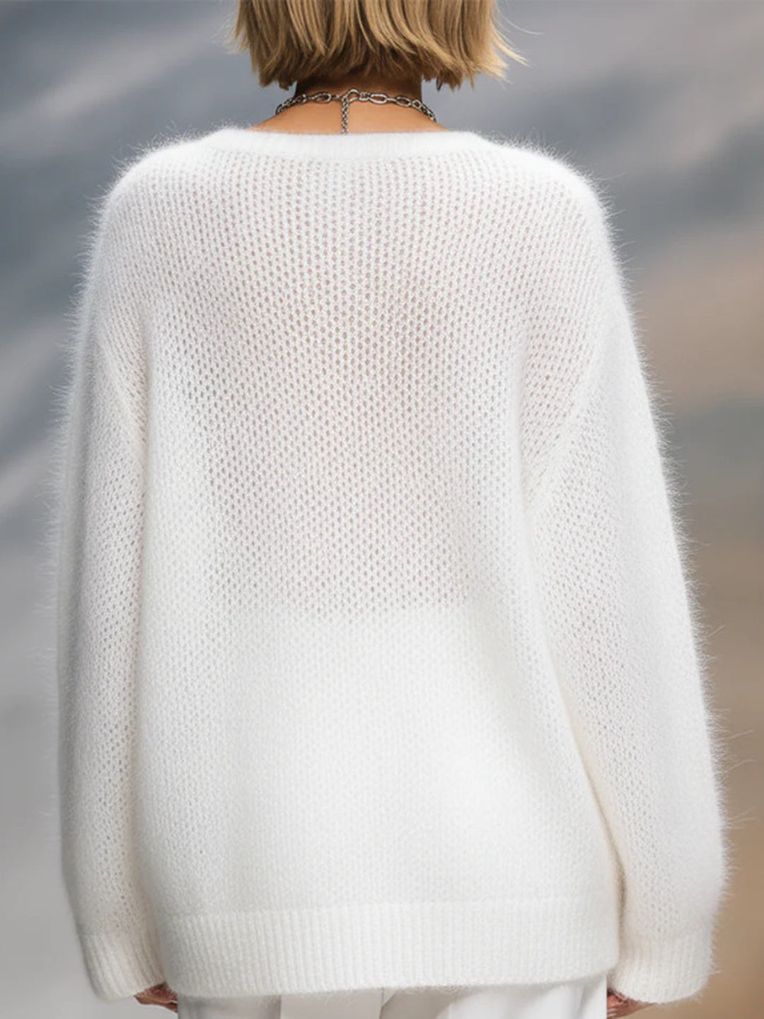 Nuvola Soft-Knit Relaxed Sweater
