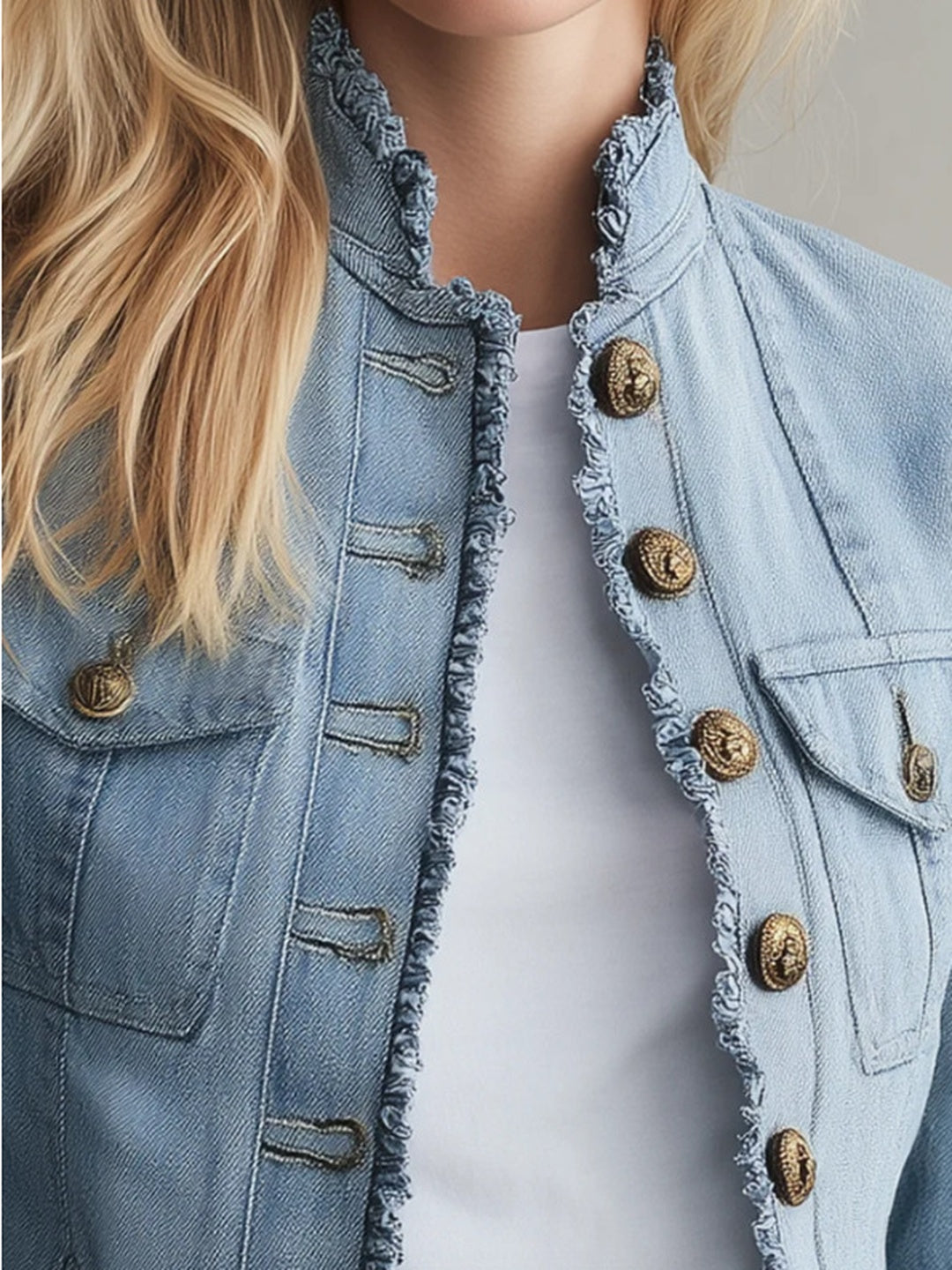 Vittoria Embellished Denim Jacket