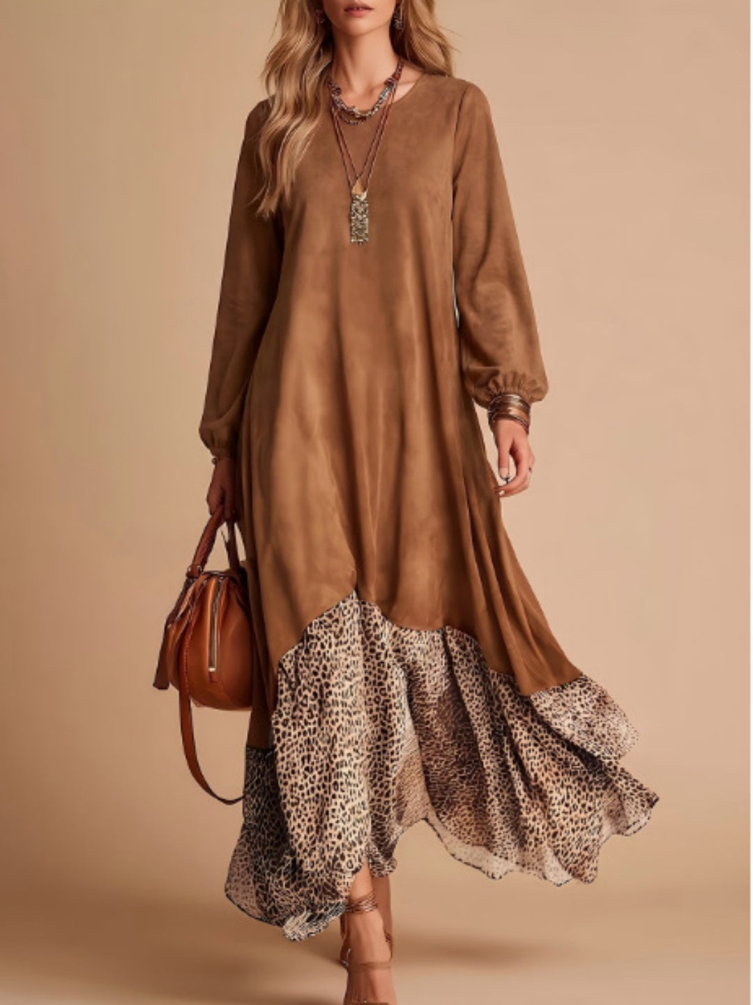 Marcella Tunic & Printed Maxi Skirt Set