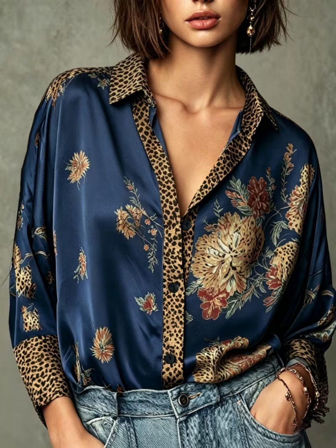 Serafina Baroque Satin Shirt