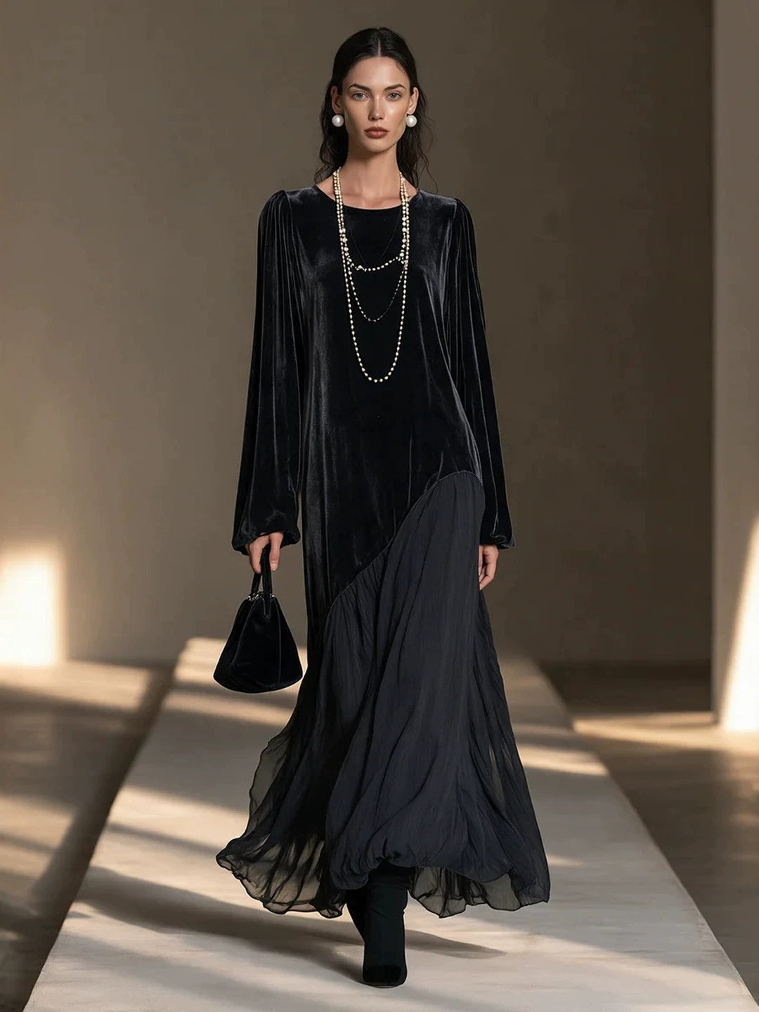 Nerina Embellished Drape Maxi Dress