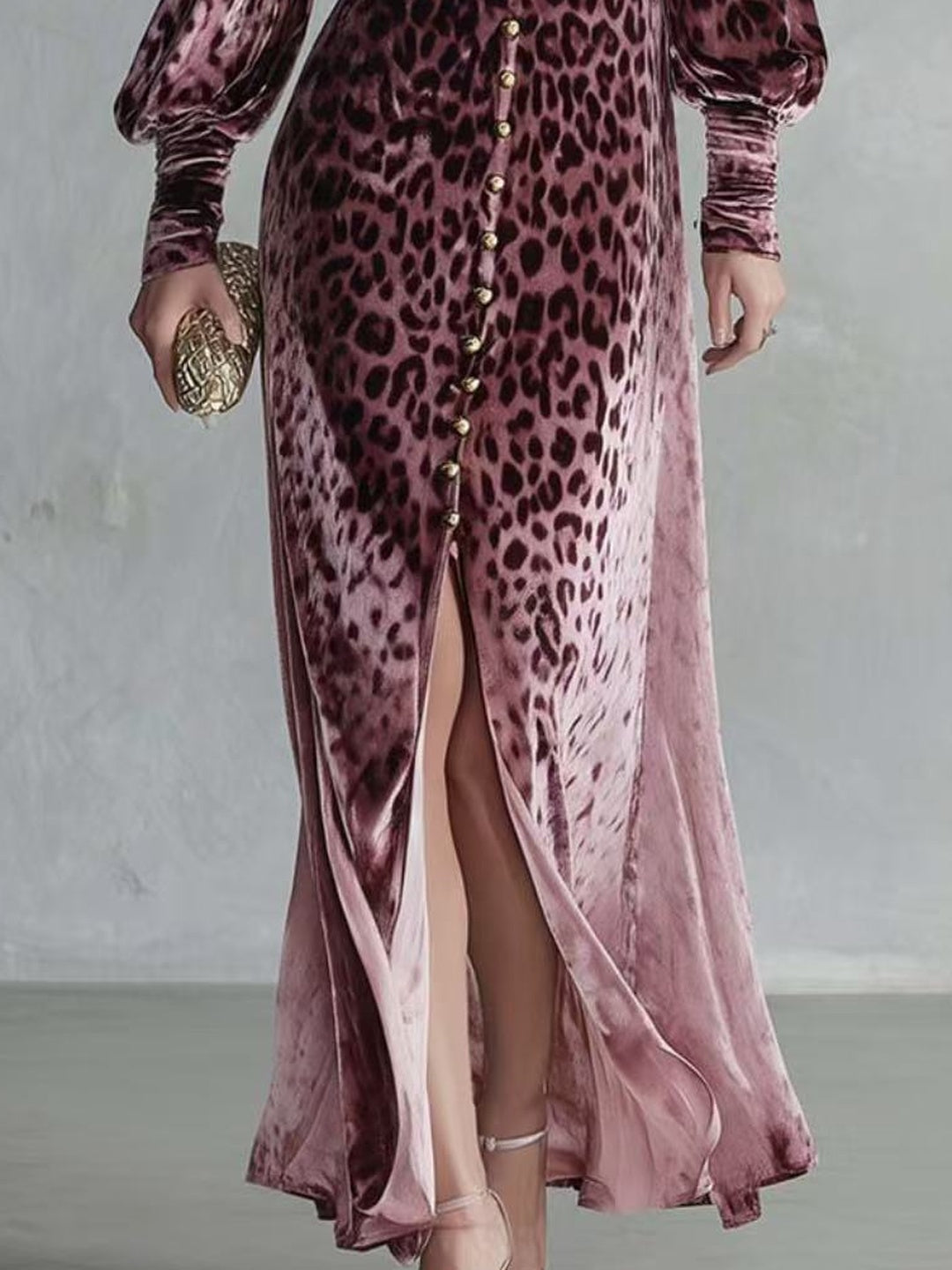 Leona Leopard-Print Maxi Dress
