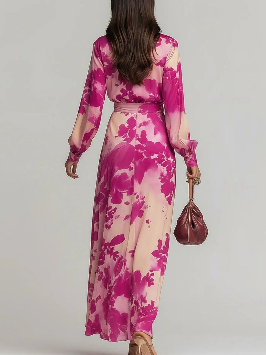 Fiorella Floral Wrap Maxi Dress