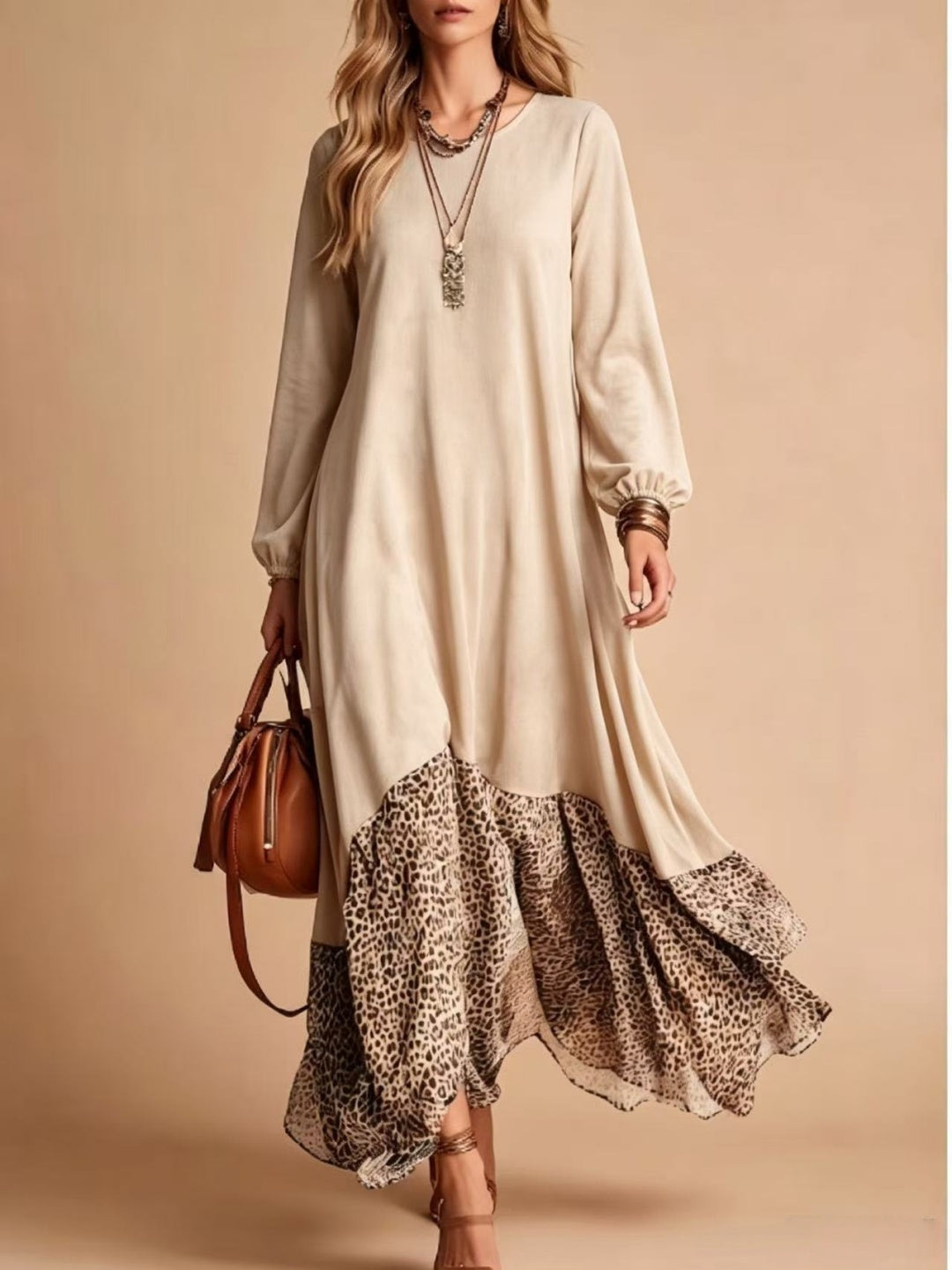 Marcella Tunic & Printed Maxi Skirt Set