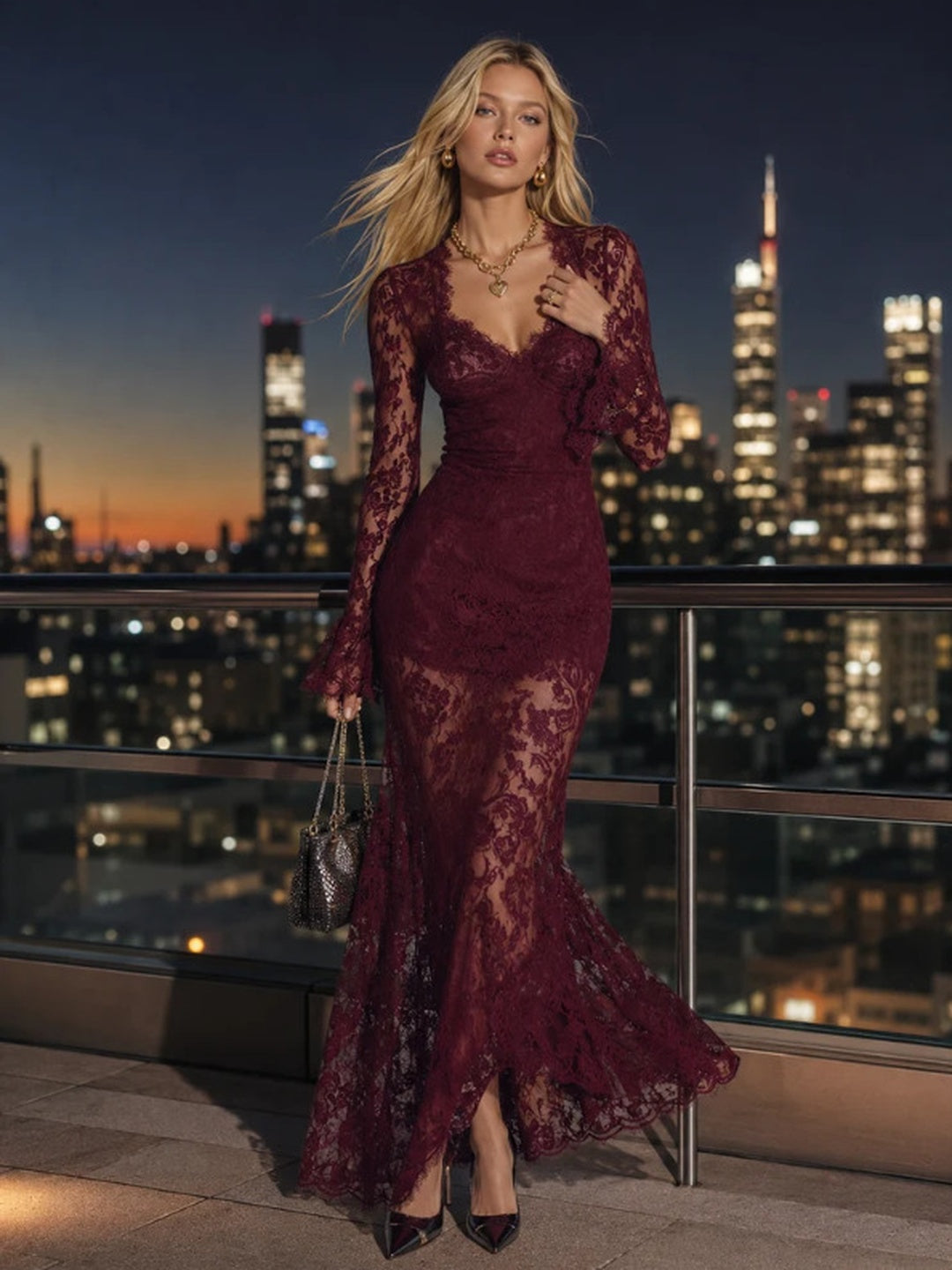 Vesper Lace Mermaid Maxi Dress