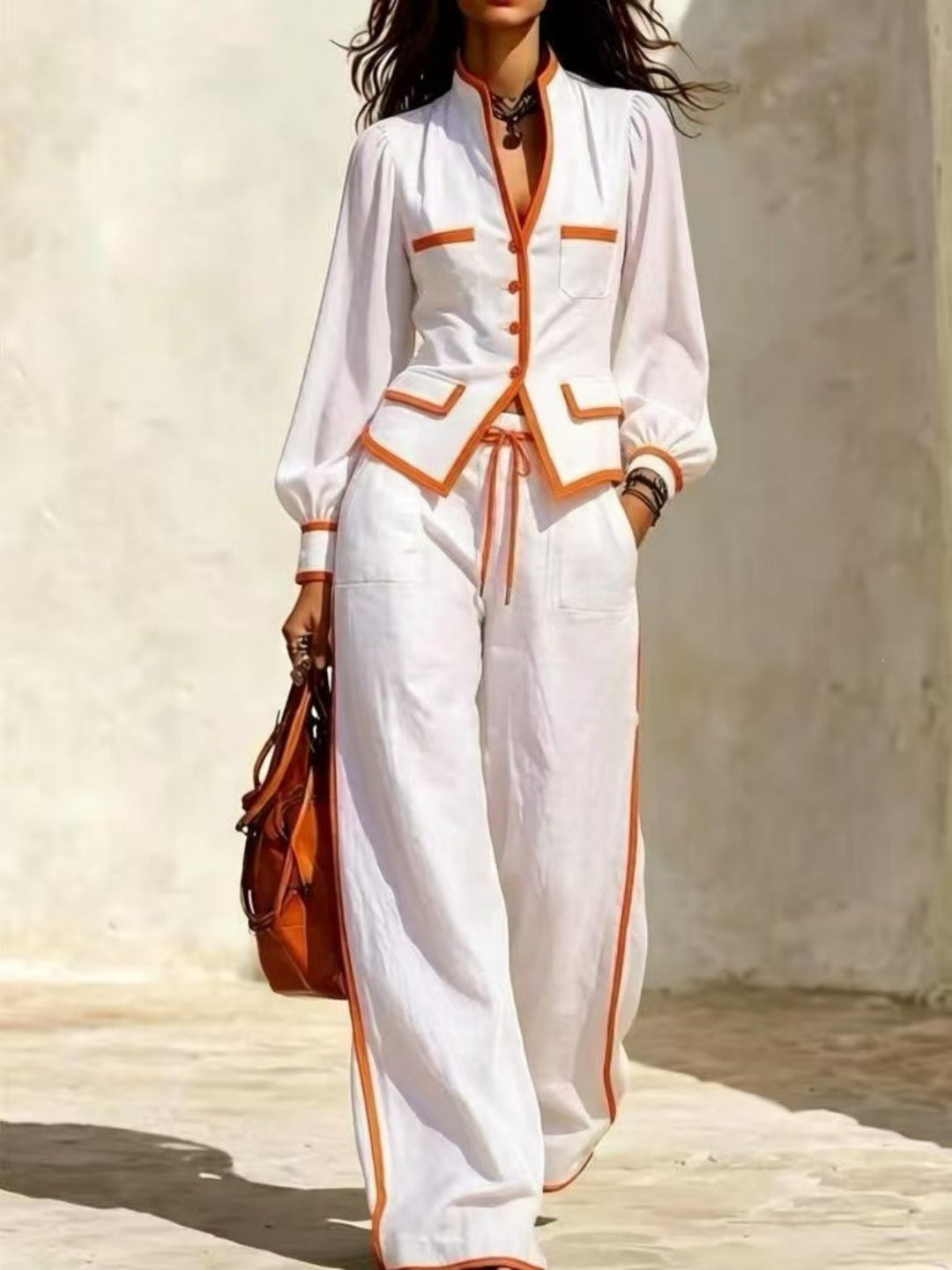Nerissa Fuzzy Cardigan & Trouser Set