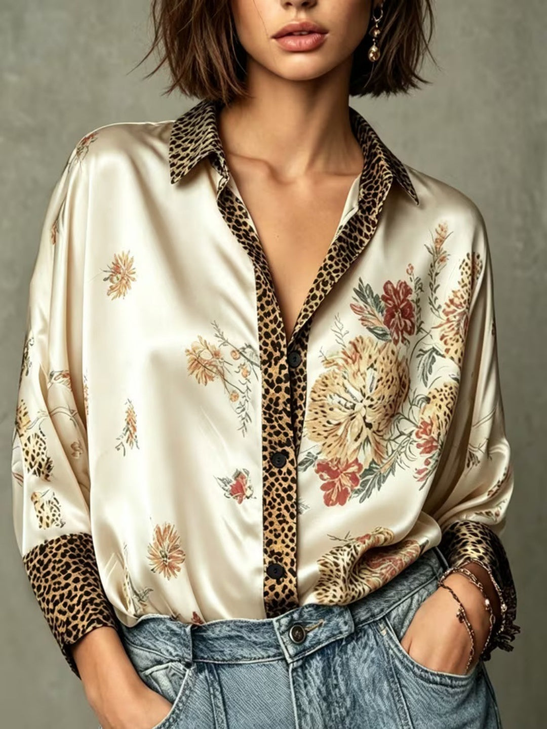 Serafina Baroque Satin Shirt