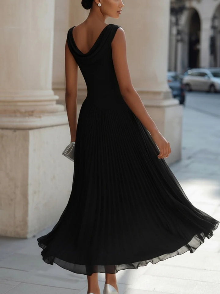 Aurelia Blush Sleeveless Midi Dress