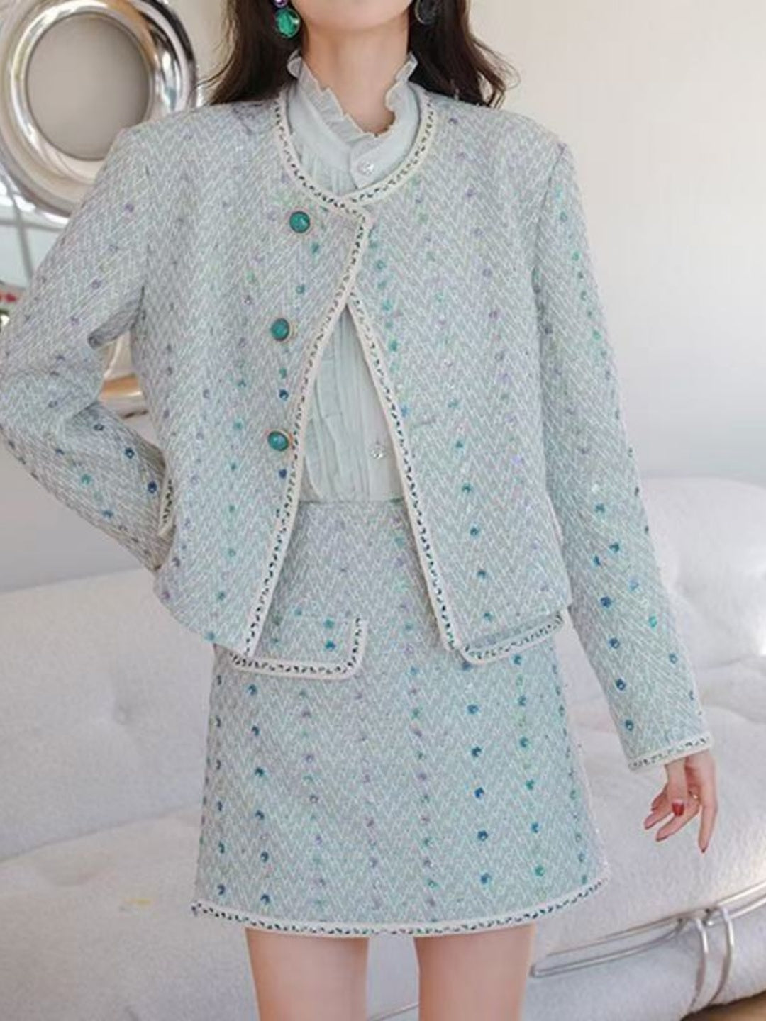 Giulietta Tweed Jacket & Skirt Set