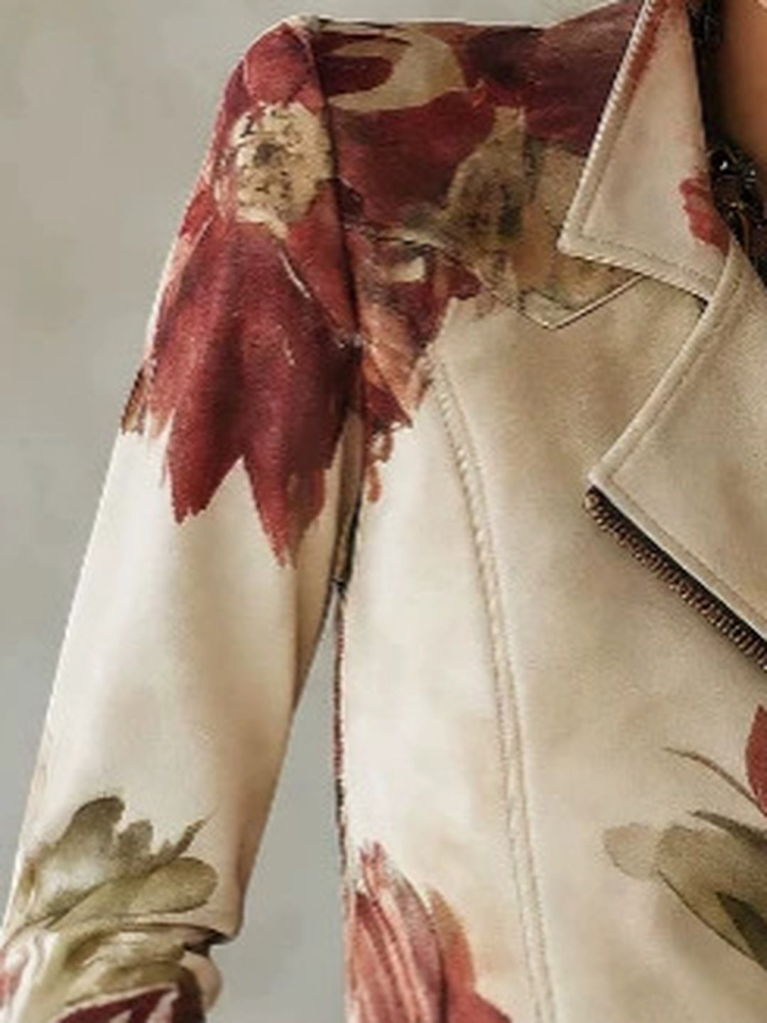 Fiora Botanical-Print Tailored Blazer