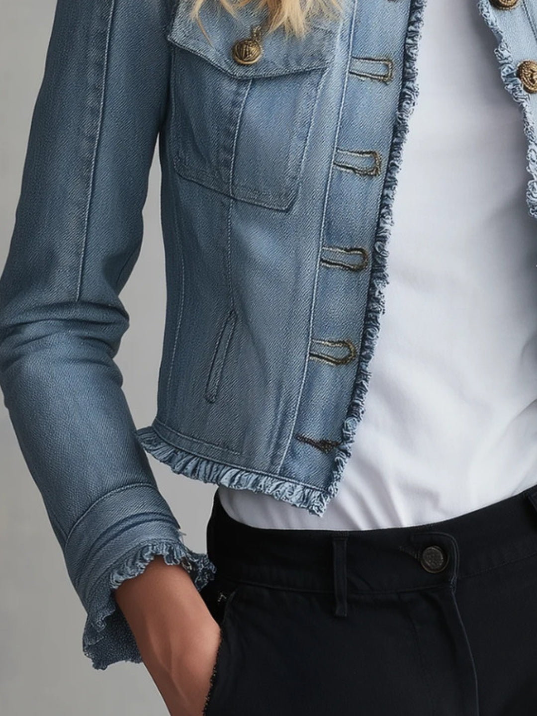 Vittoria Embellished Denim Jacket