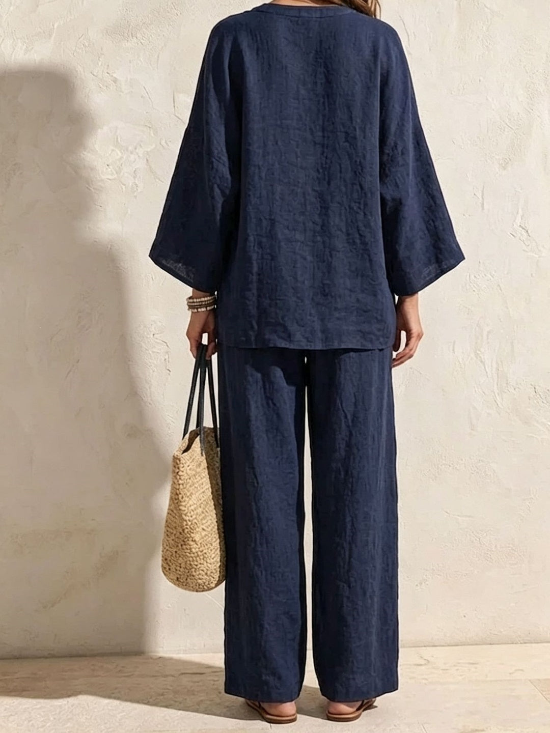 Bianca Relaxed Wide-Leg Trouser Set